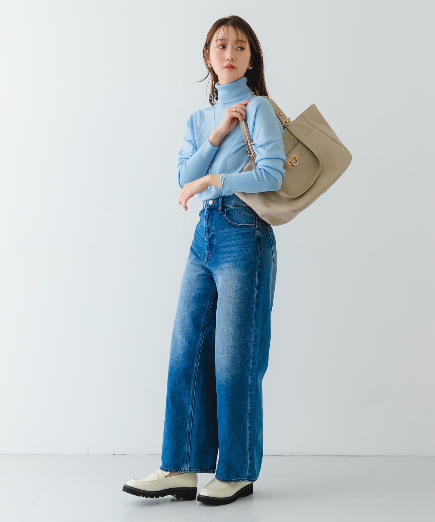 2WAYソフトトートバッグ IVORY one