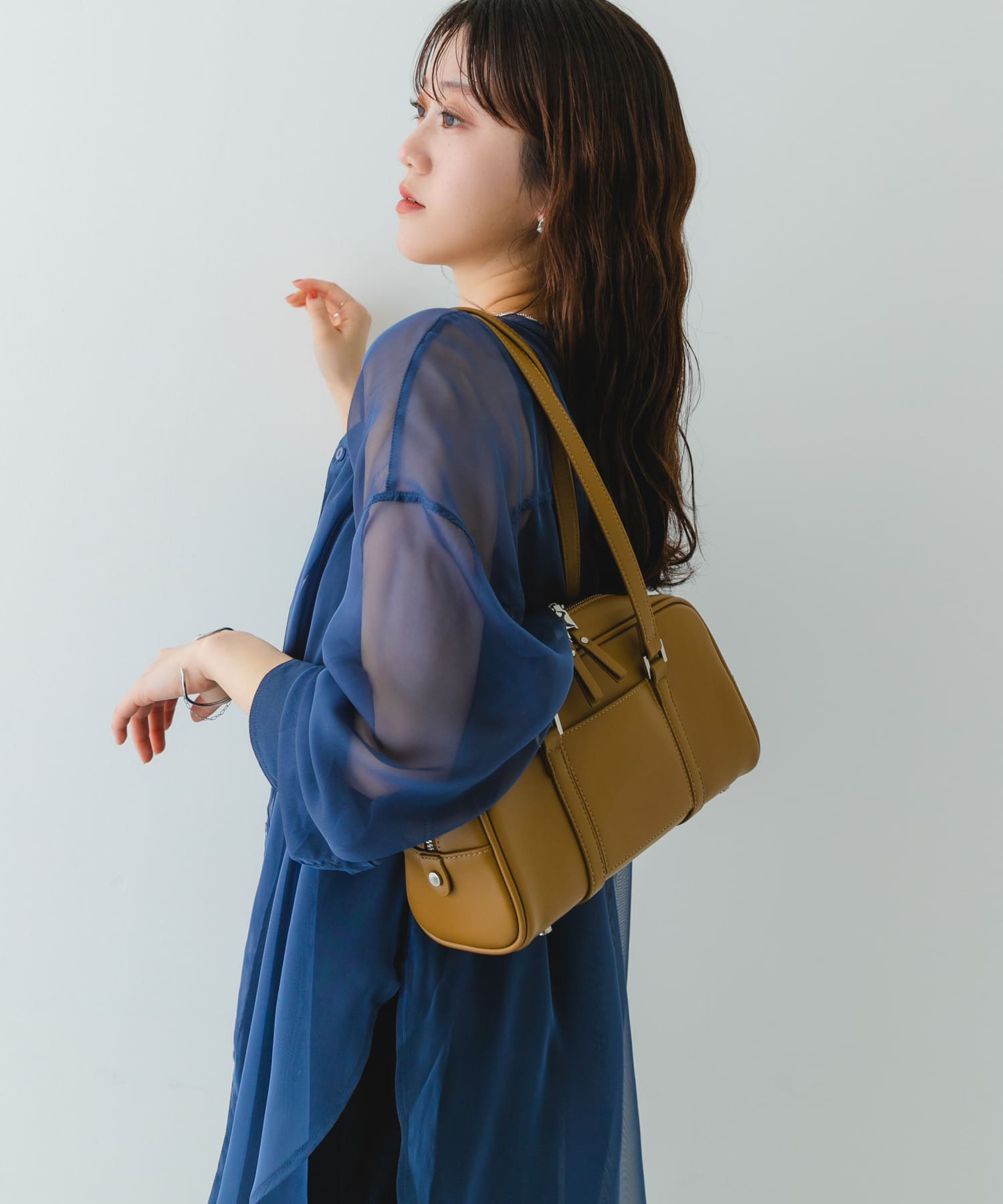 ヨコナガボストンバッグ L.OLIVE one