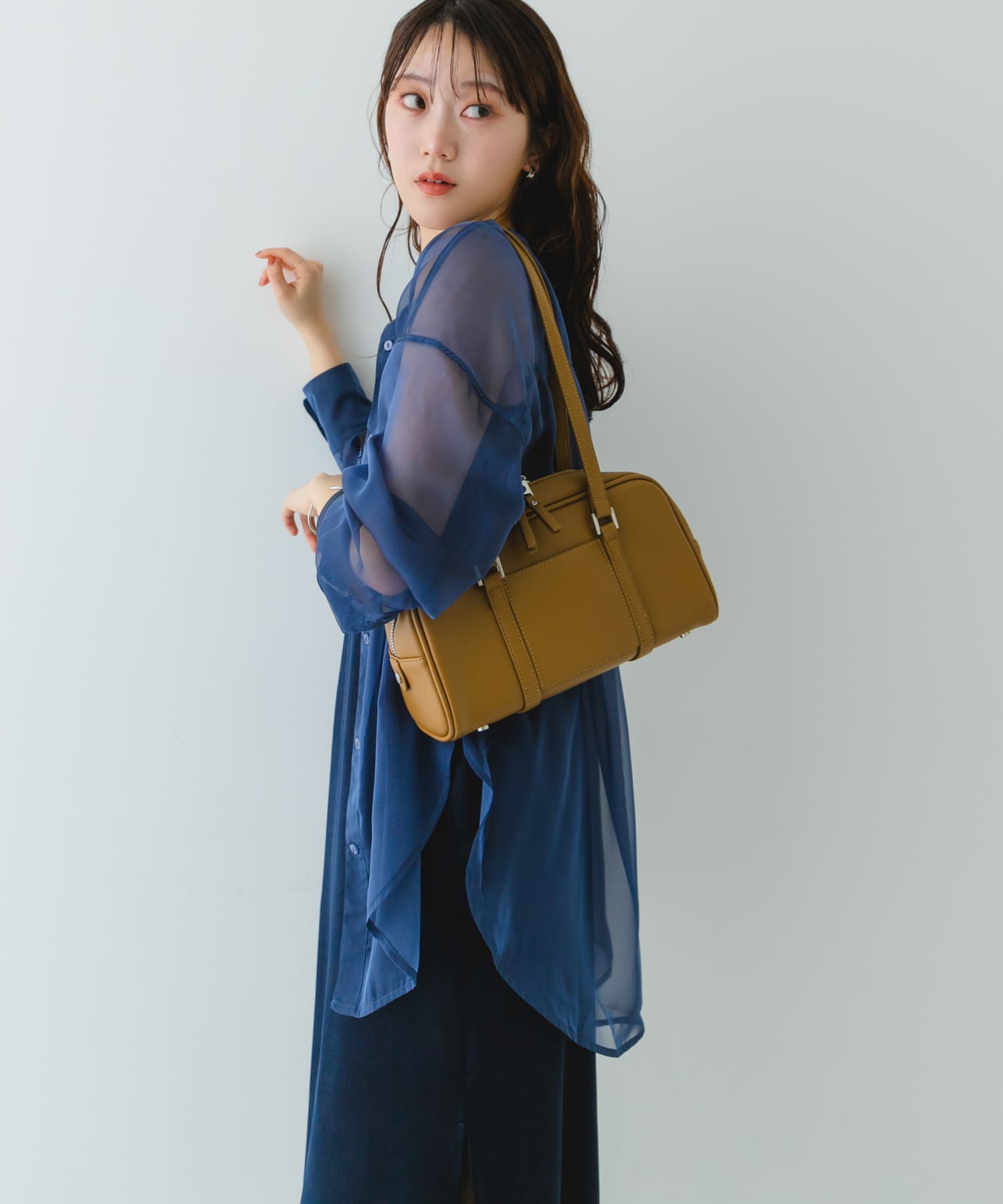 ヨコナガボストンバッグ L.OLIVE one