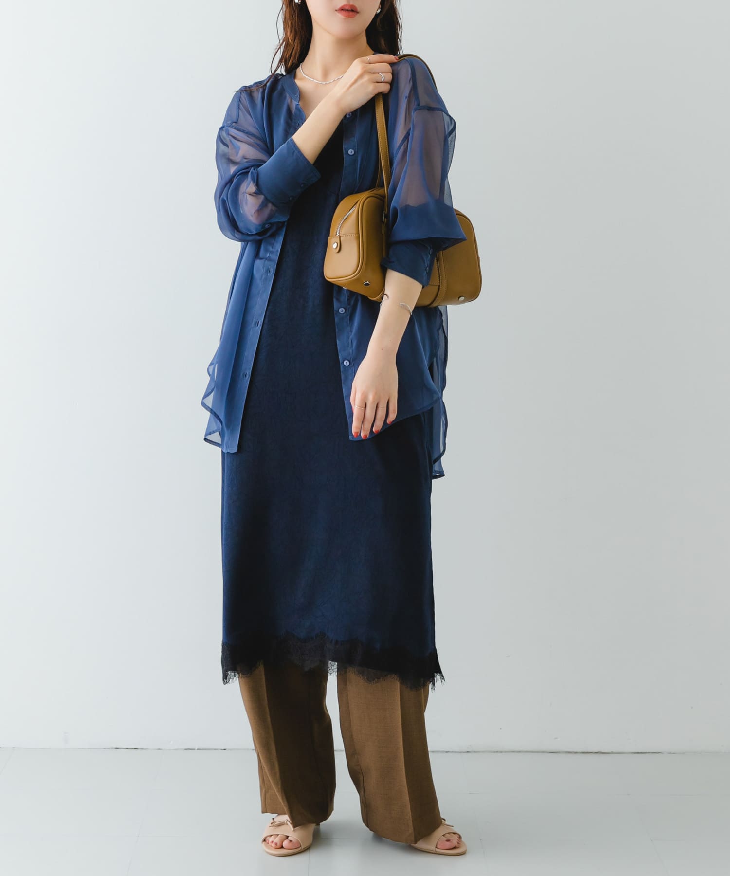 ヨコナガボストンバッグ L.OLIVE one