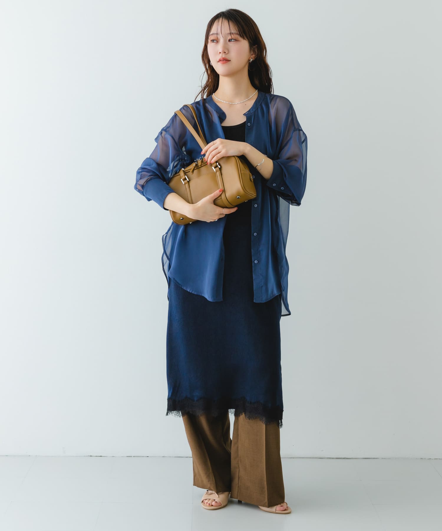 ヨコナガボストンバッグ L.OLIVE one
