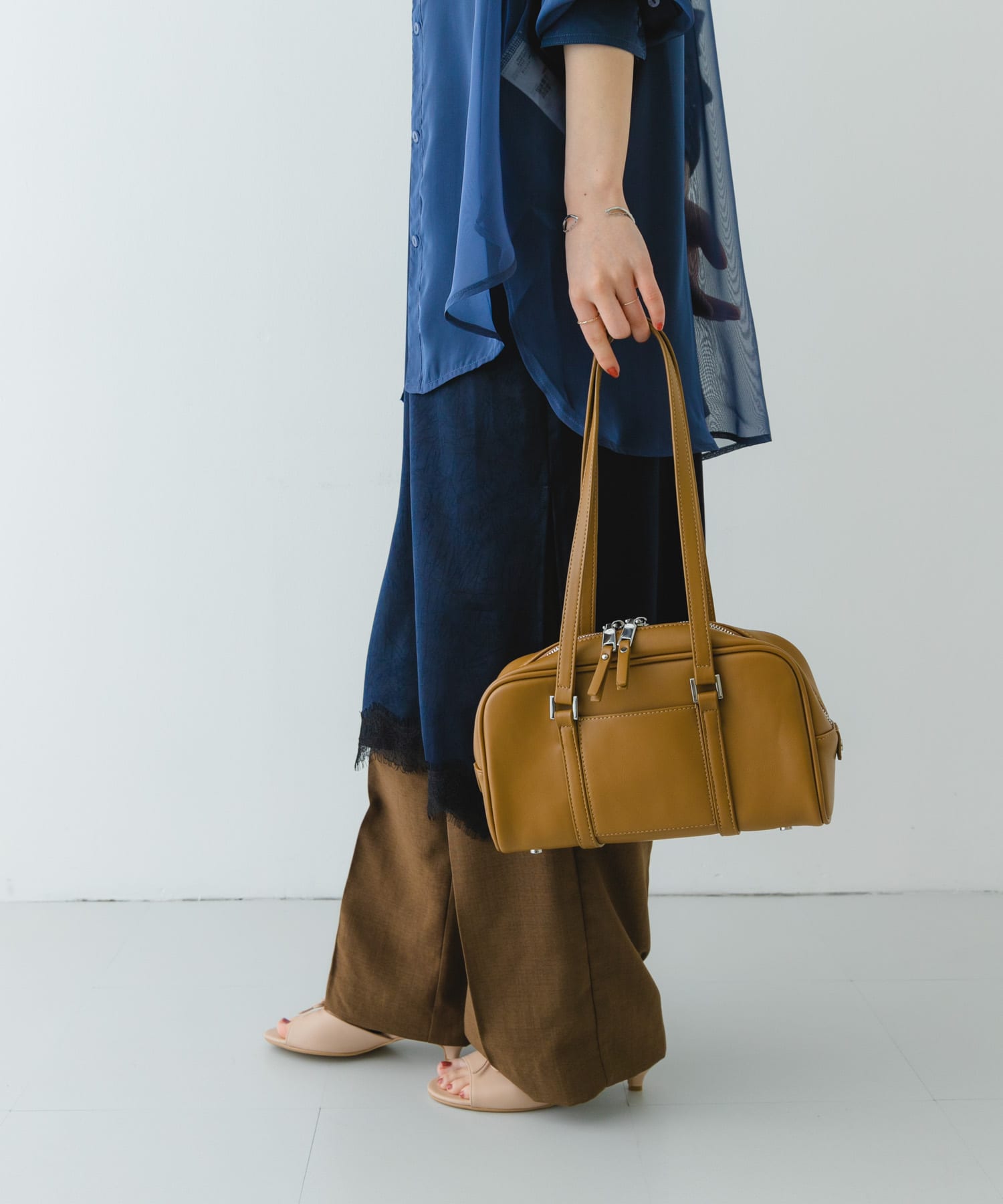 ヨコナガボストンバッグ L.OLIVE one