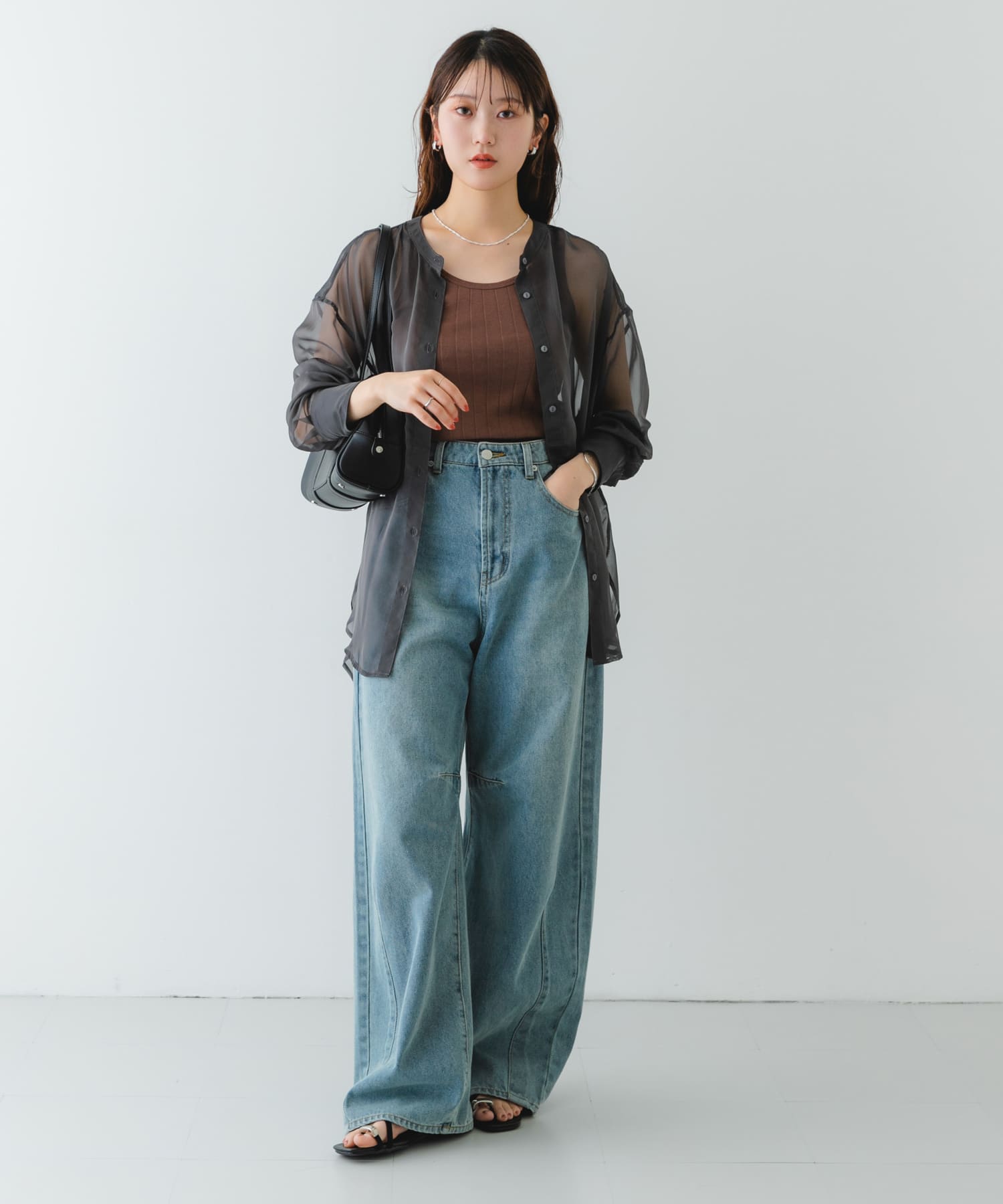 ヨコナガボストンバッグ BLACK one