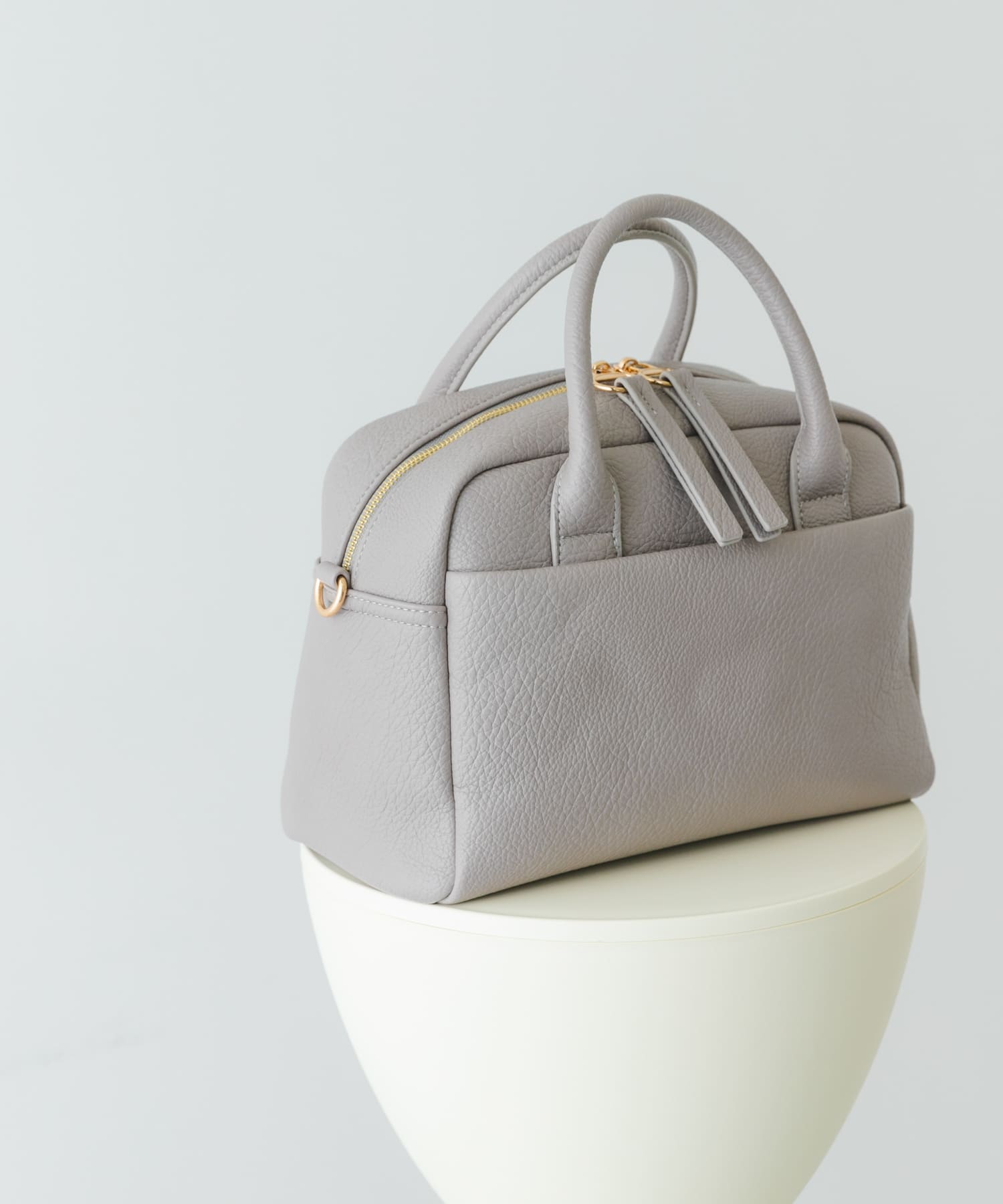 プレーンボストンバッグ GRAY one