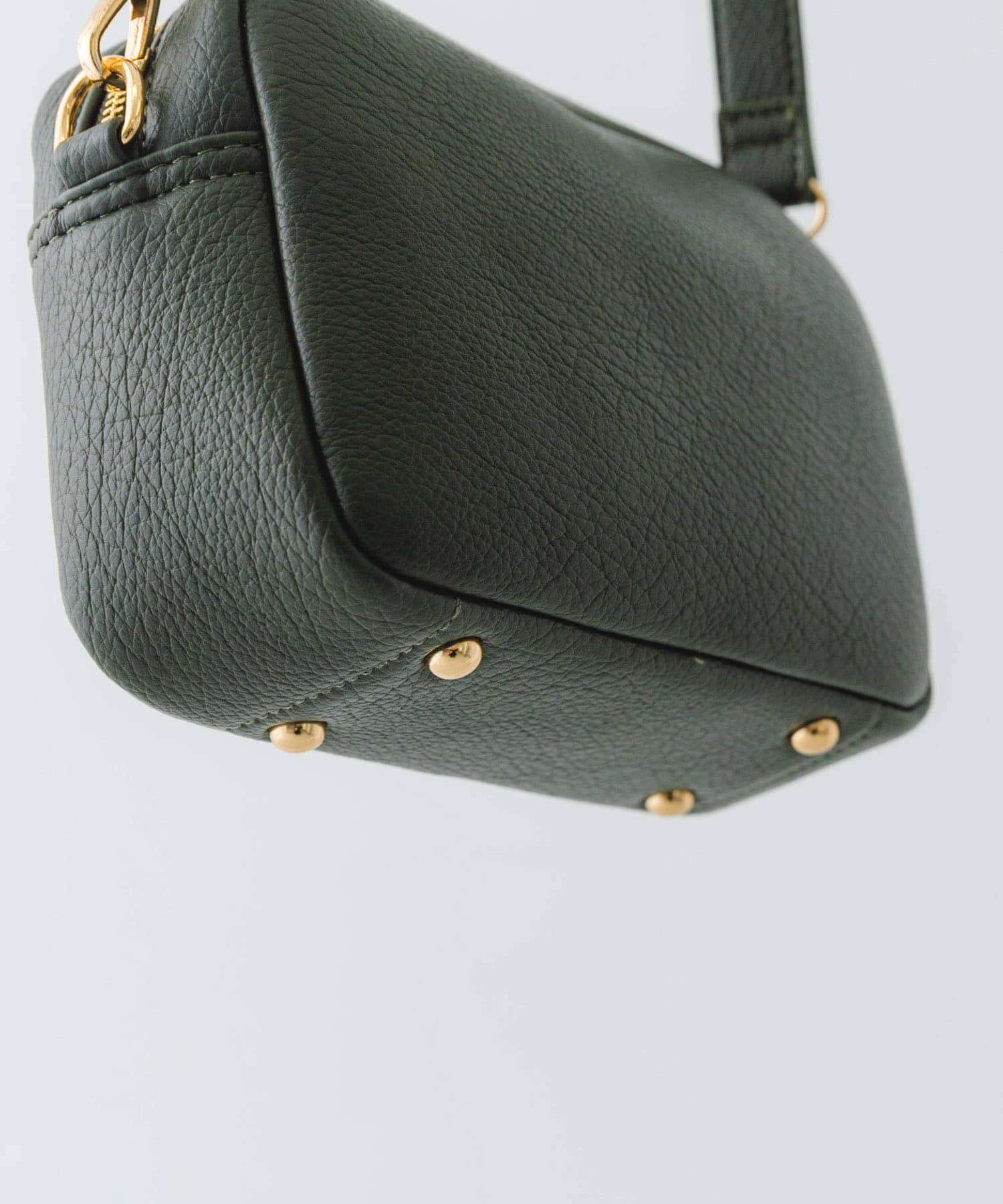 プレーンショルダーバッグ KHAKI one
