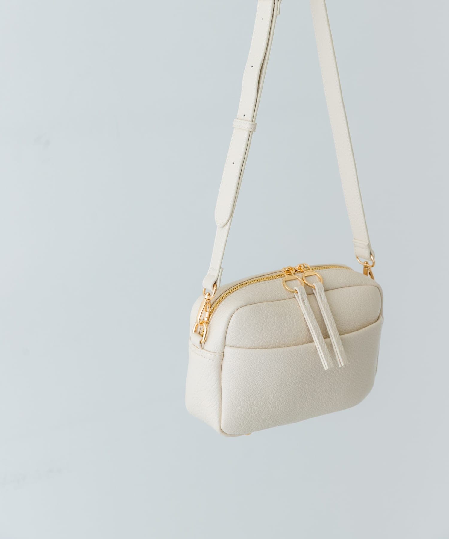 プレーンショルダーバッグ IVORY one