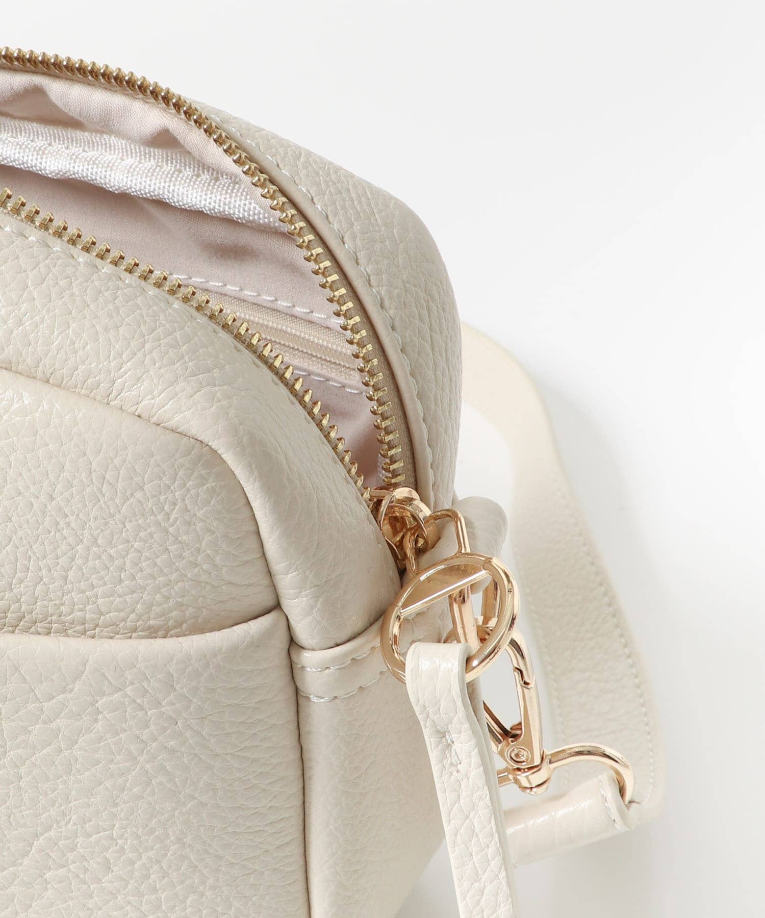 プレーンショルダーバッグ IVORY one
