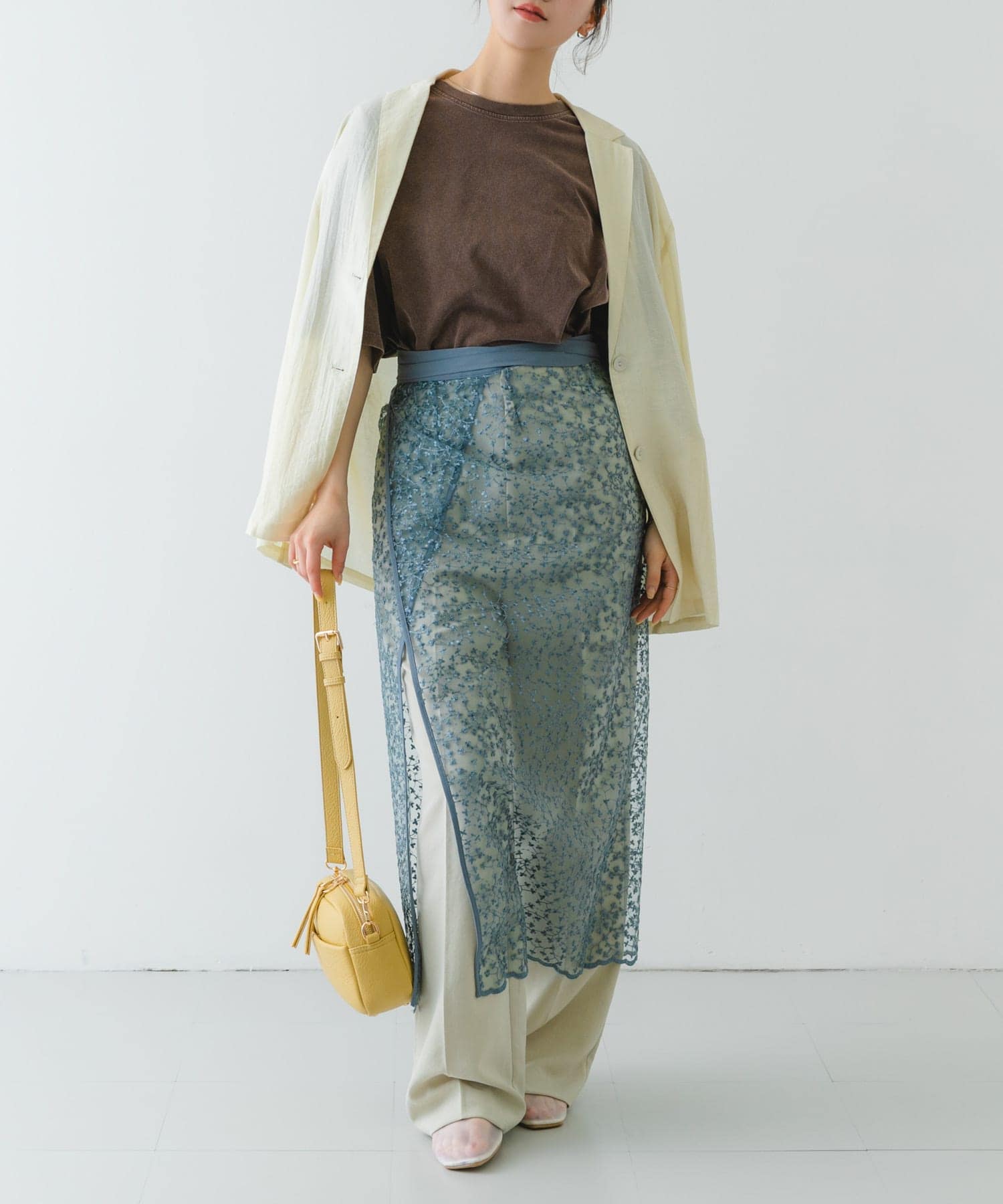 プレーンショルダーバッグ LEMON one