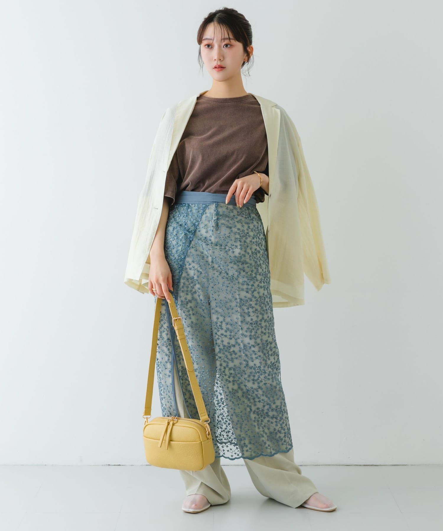 プレーンショルダーバッグ LEMON one