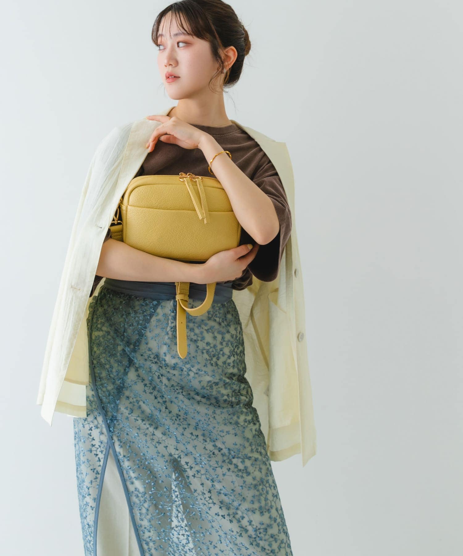 プレーンショルダーバッグ LEMON one