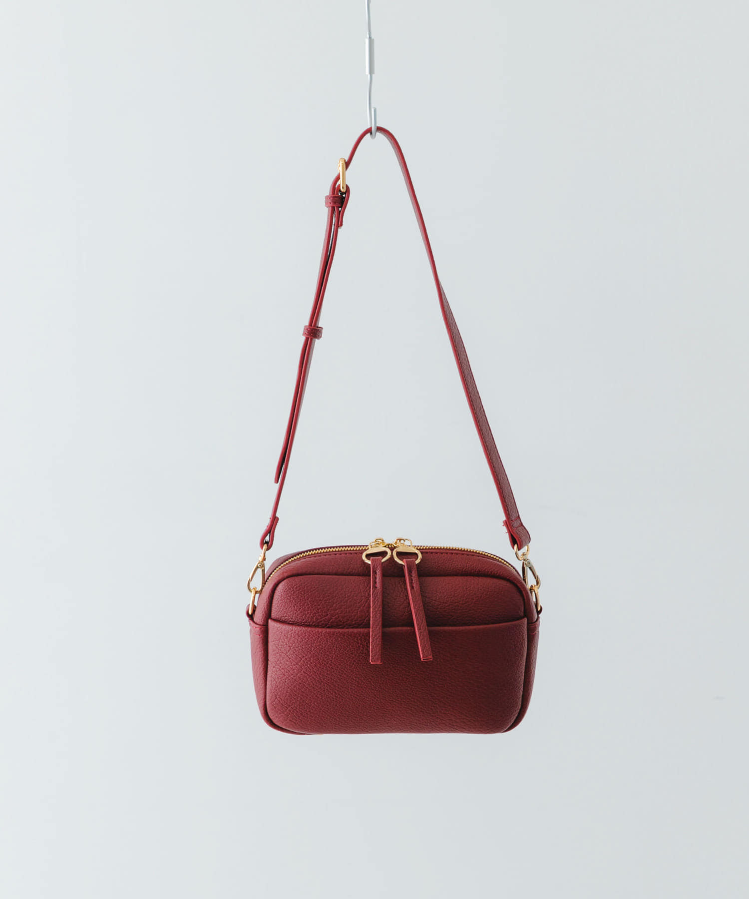 プレーンショルダーバッグ RED one
