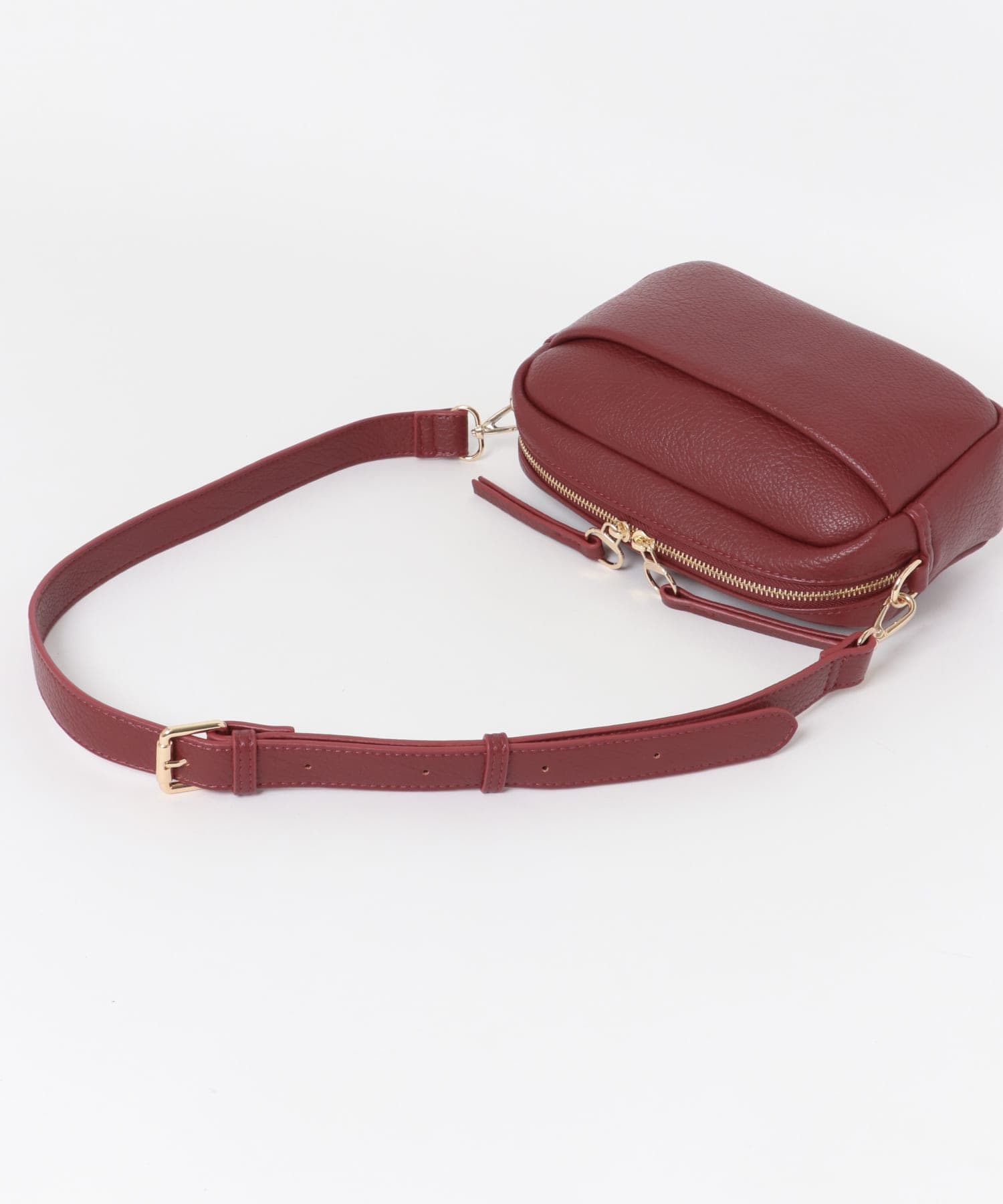 プレーンショルダーバッグ RED one