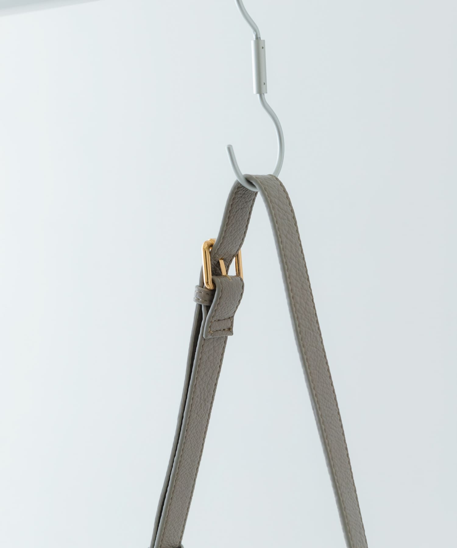 プレーンショルダーバッグ GRAY one