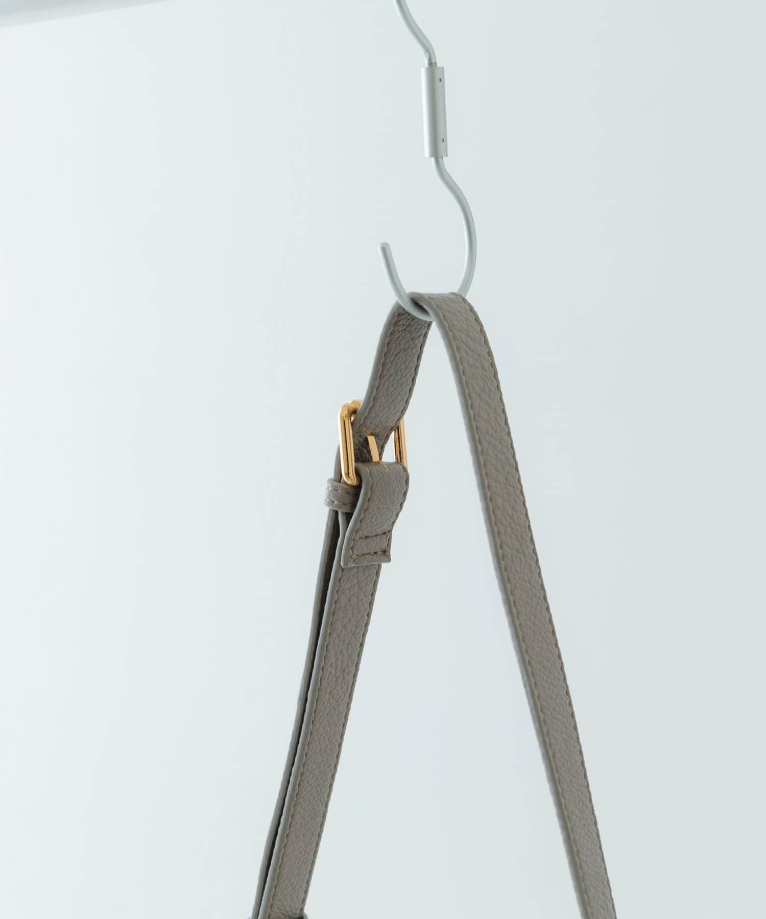 プレーンショルダーバッグ GRAY one