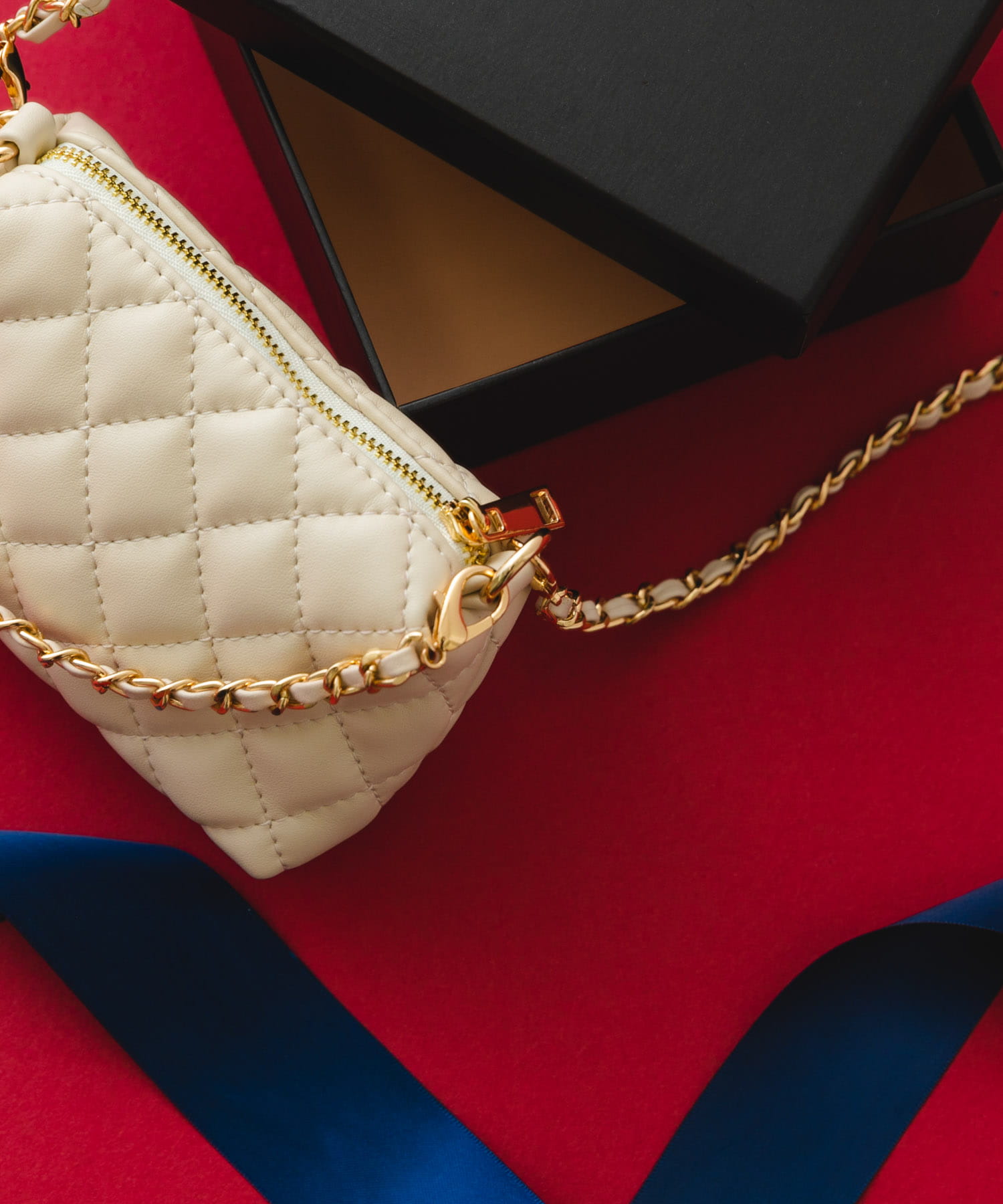 ナノバッグ(キルティングチェーン) WHITE one