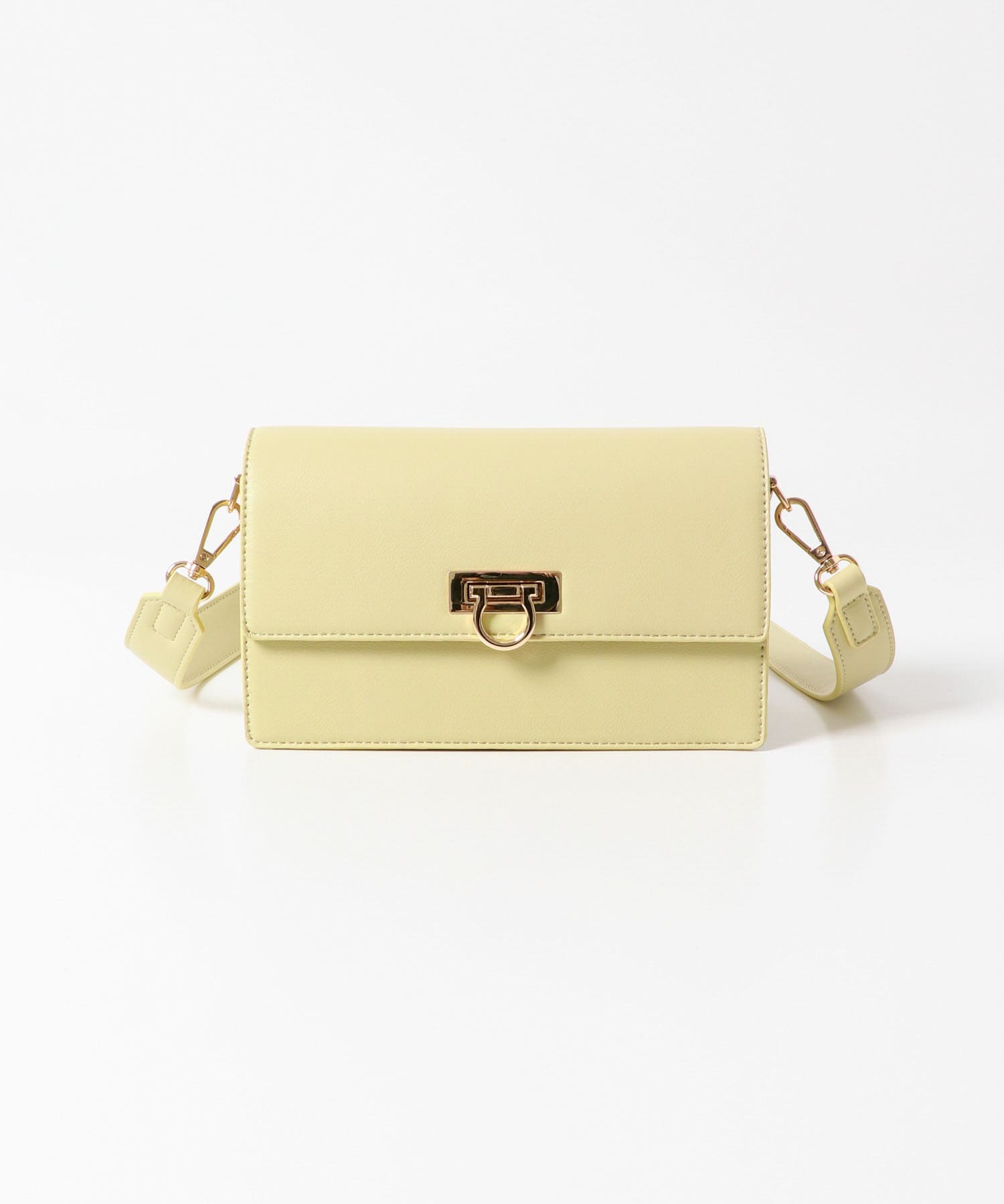 金具付ショルダーバッグ C.YELLOW one