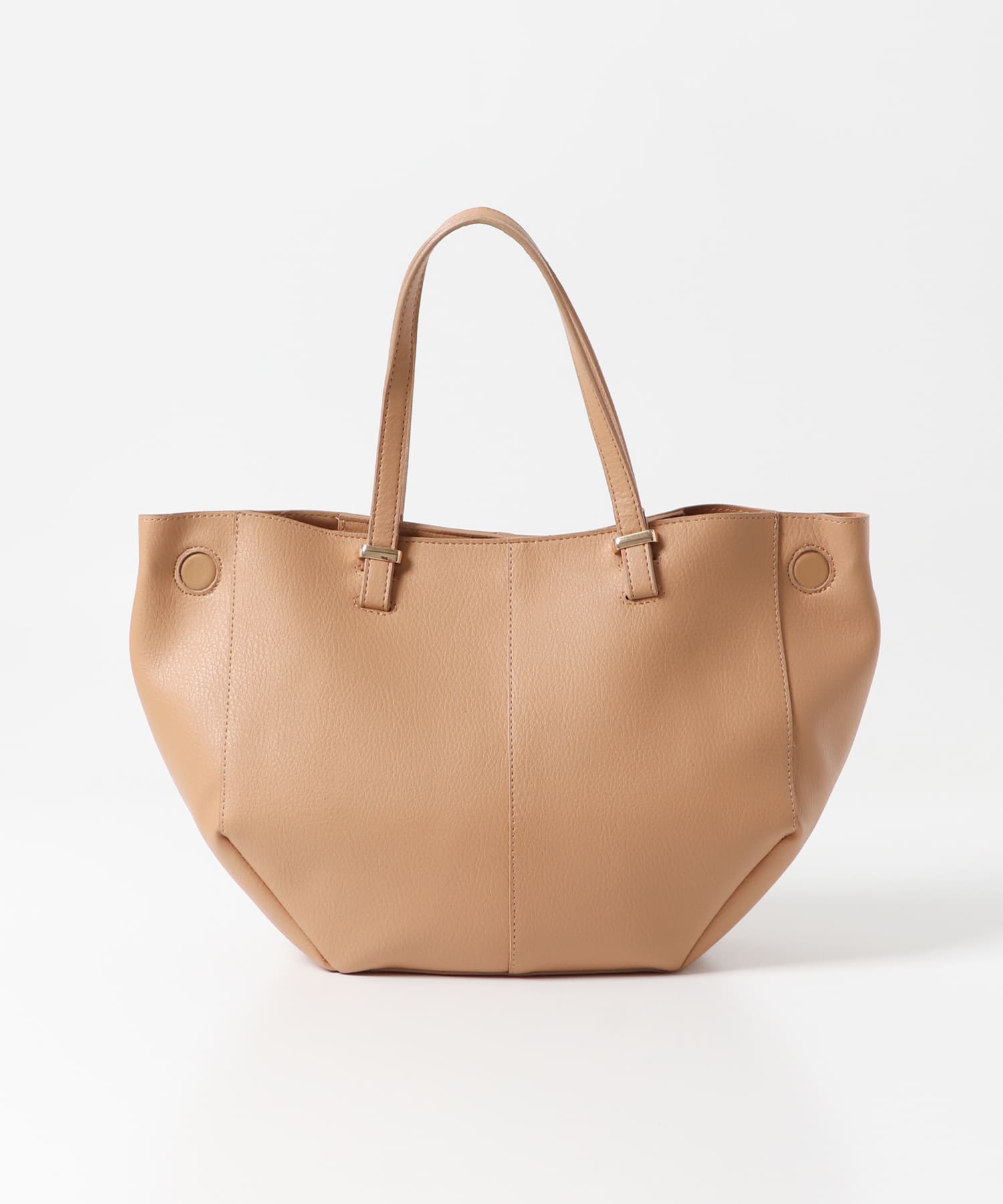 ラウンドミドルバッグ BEIGE one