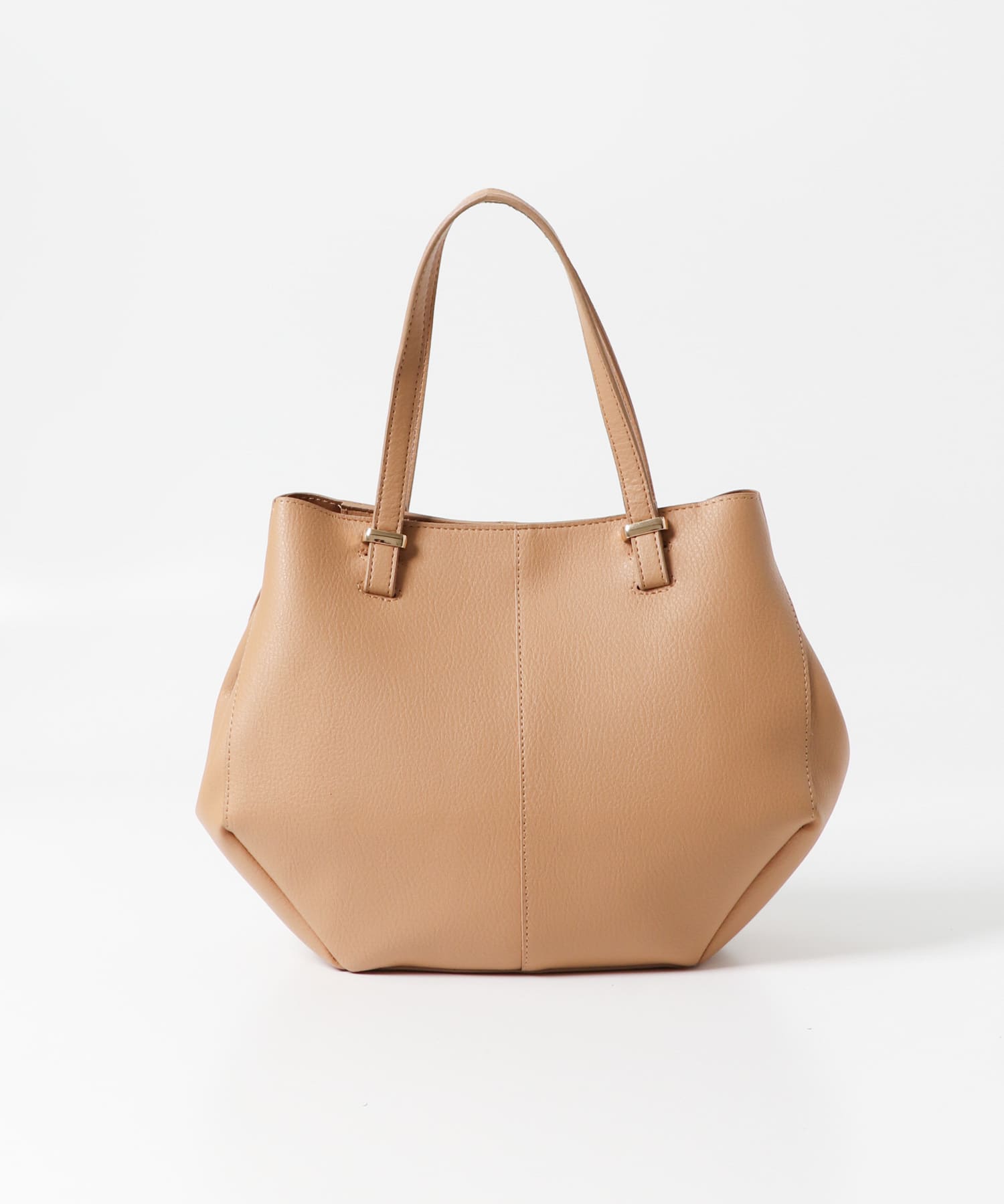 ラウンドミドルバッグ BEIGE one