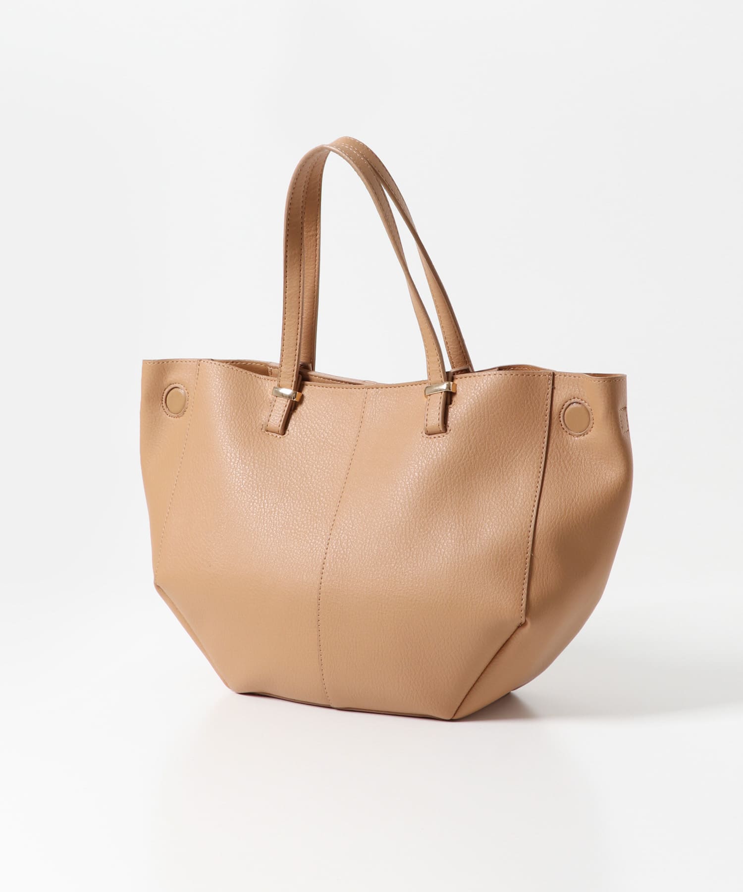 ラウンドミドルバッグ BEIGE one