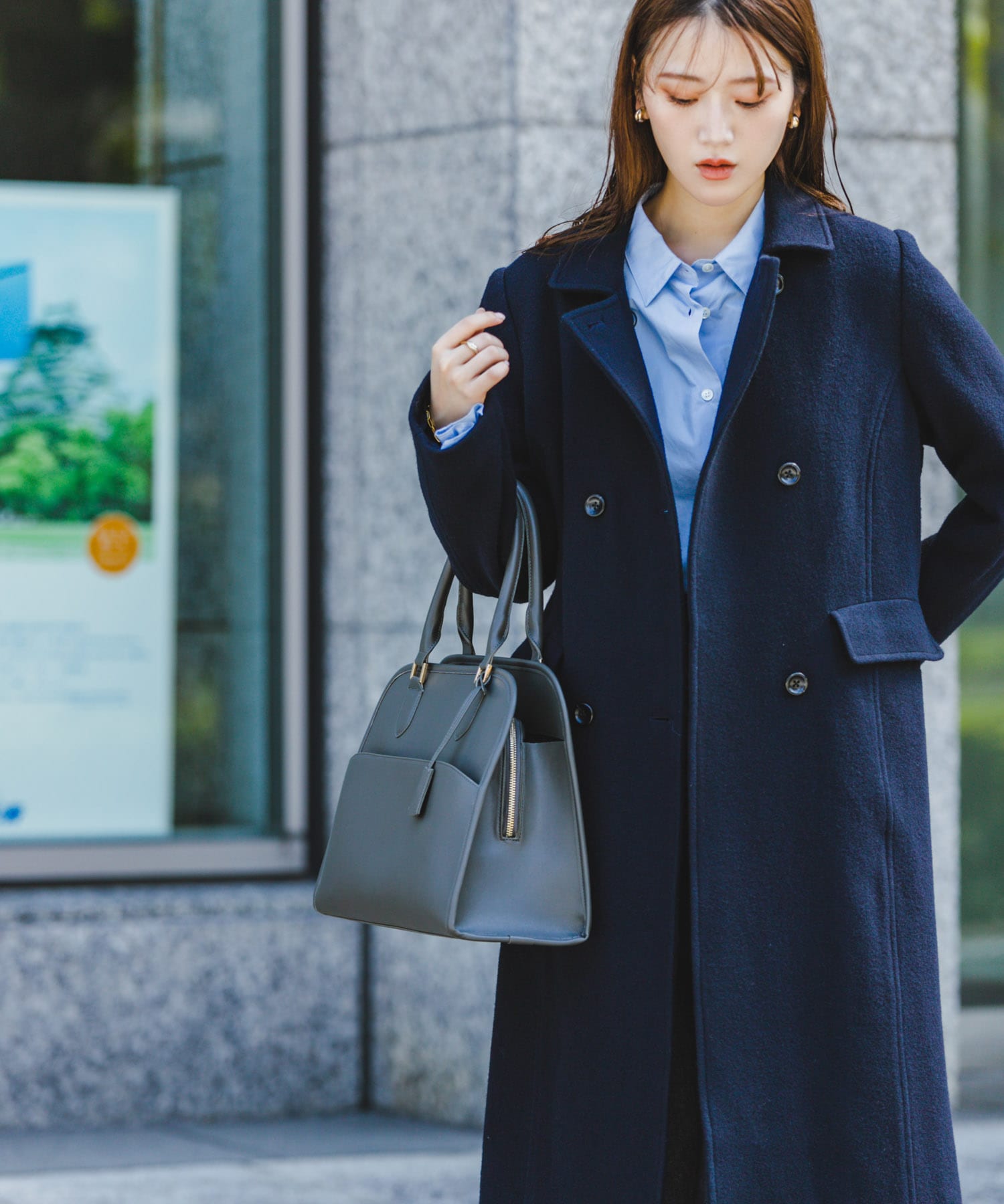 キーチャーム付ボストンバッグ D.KHAKI one