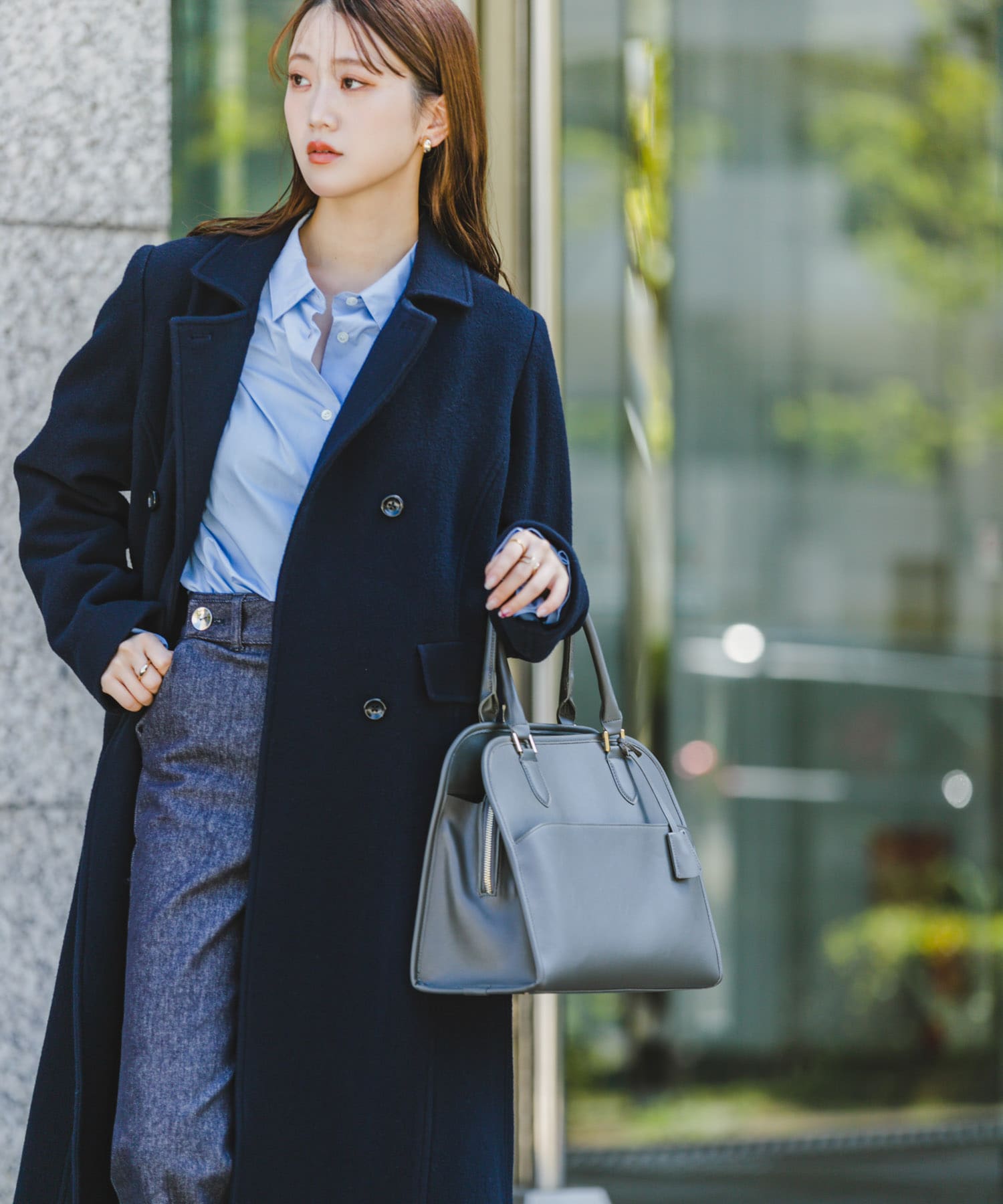 キーチャーム付ボストンバッグ D.KHAKI one