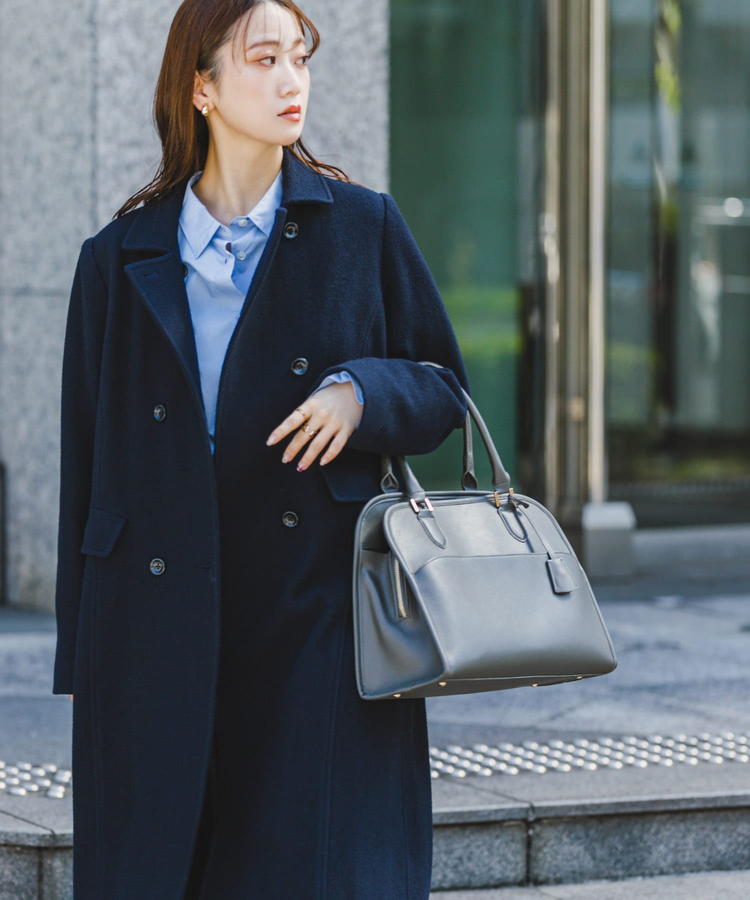 キーチャーム付ボストンバッグ D.KHAKI one