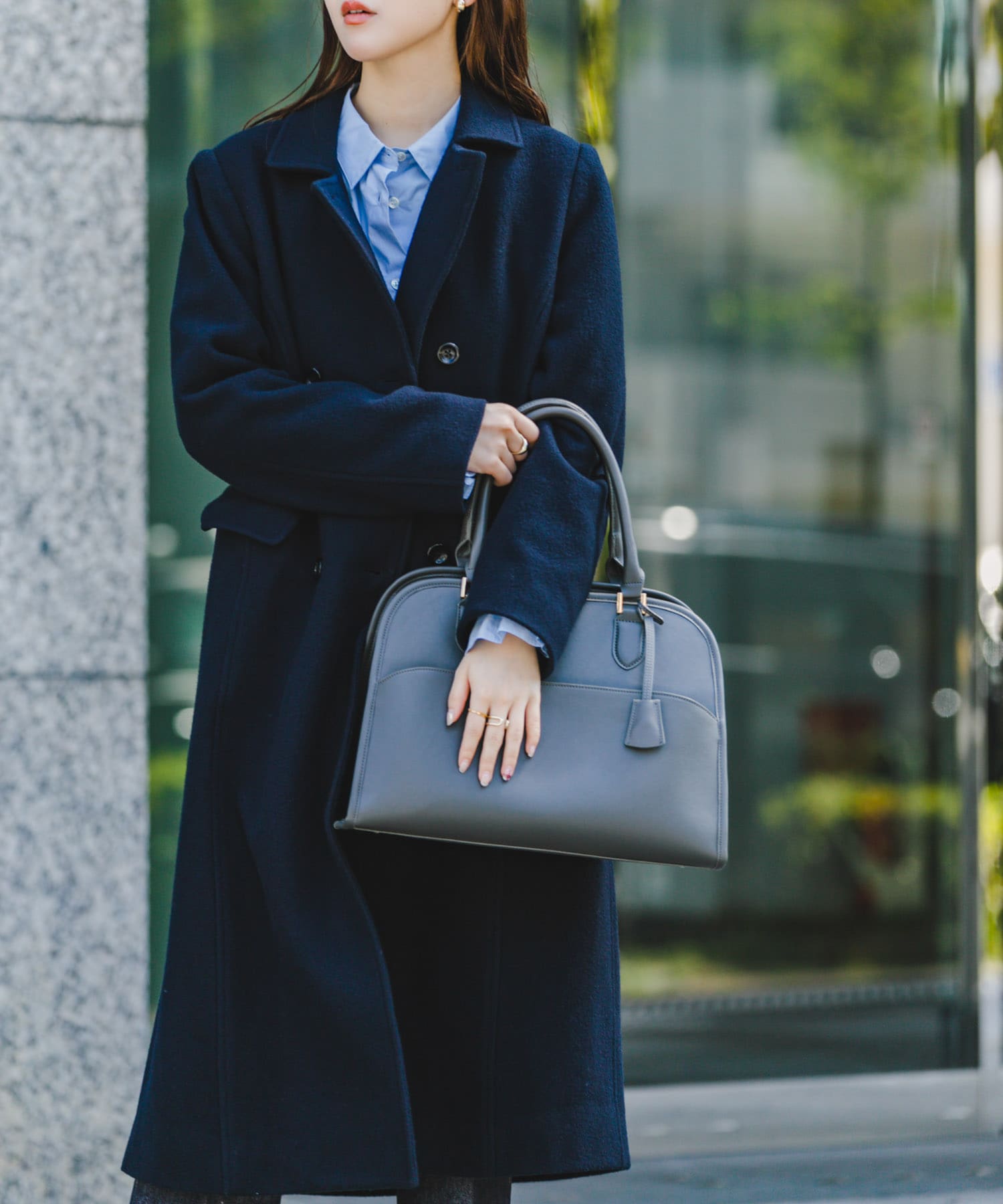 キーチャーム付ボストンバッグ D.KHAKI one