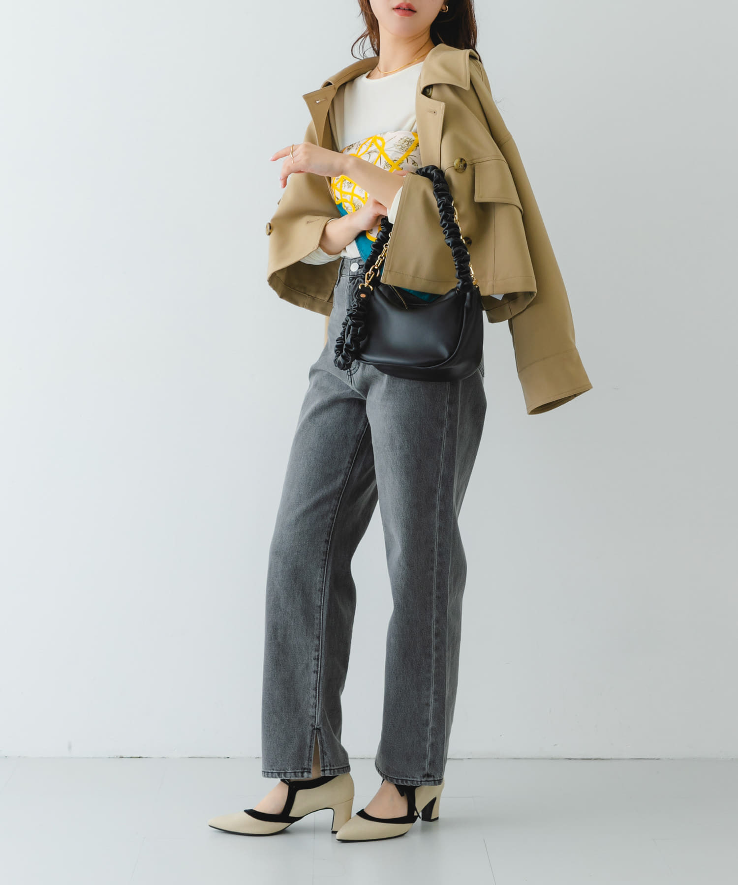 2WAYチェーンラウンドショルダーバッグ(one TAUPE): バッグ｜URBAN
