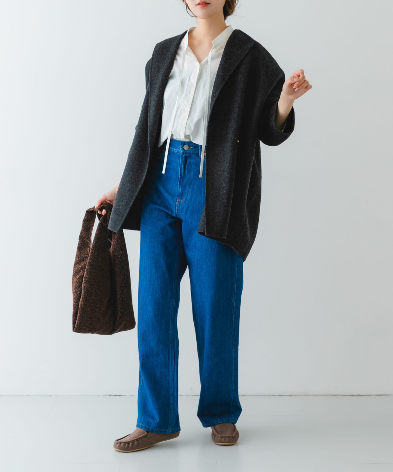 グリッターラメショッパー BROWN one