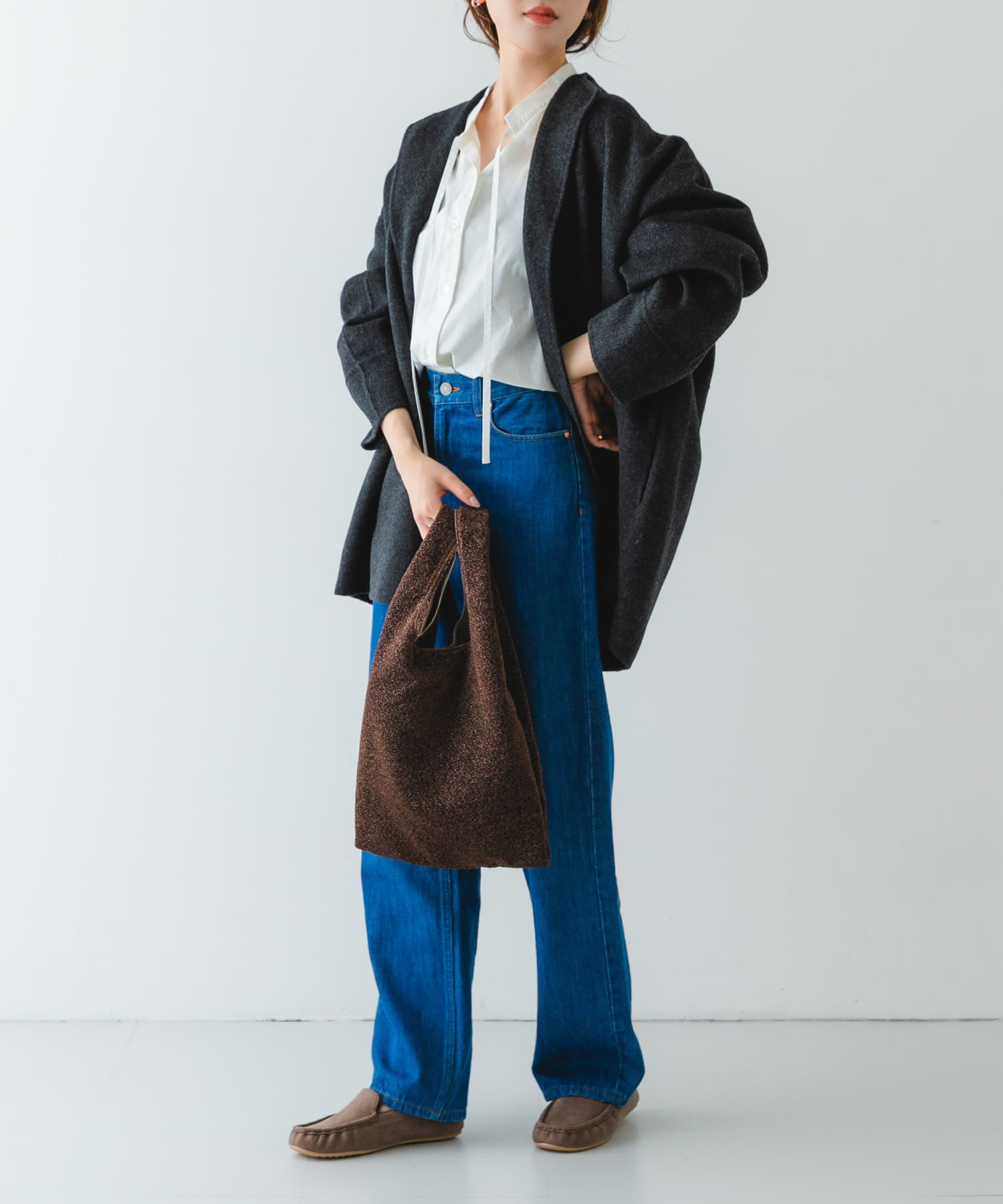グリッターラメショッパー BROWN one