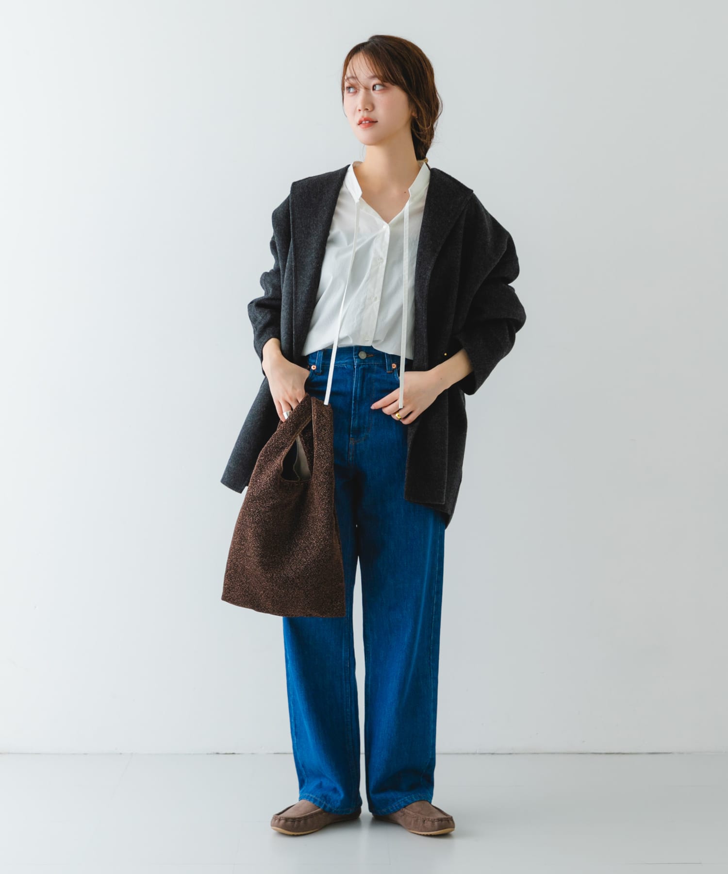 グリッターラメショッパー BROWN one