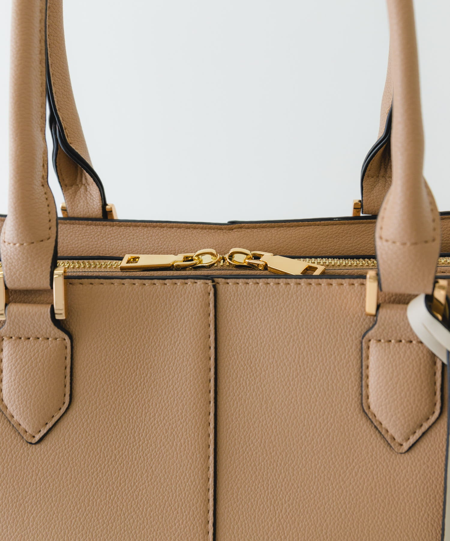 センターステッチトートバッグ BEIGE one