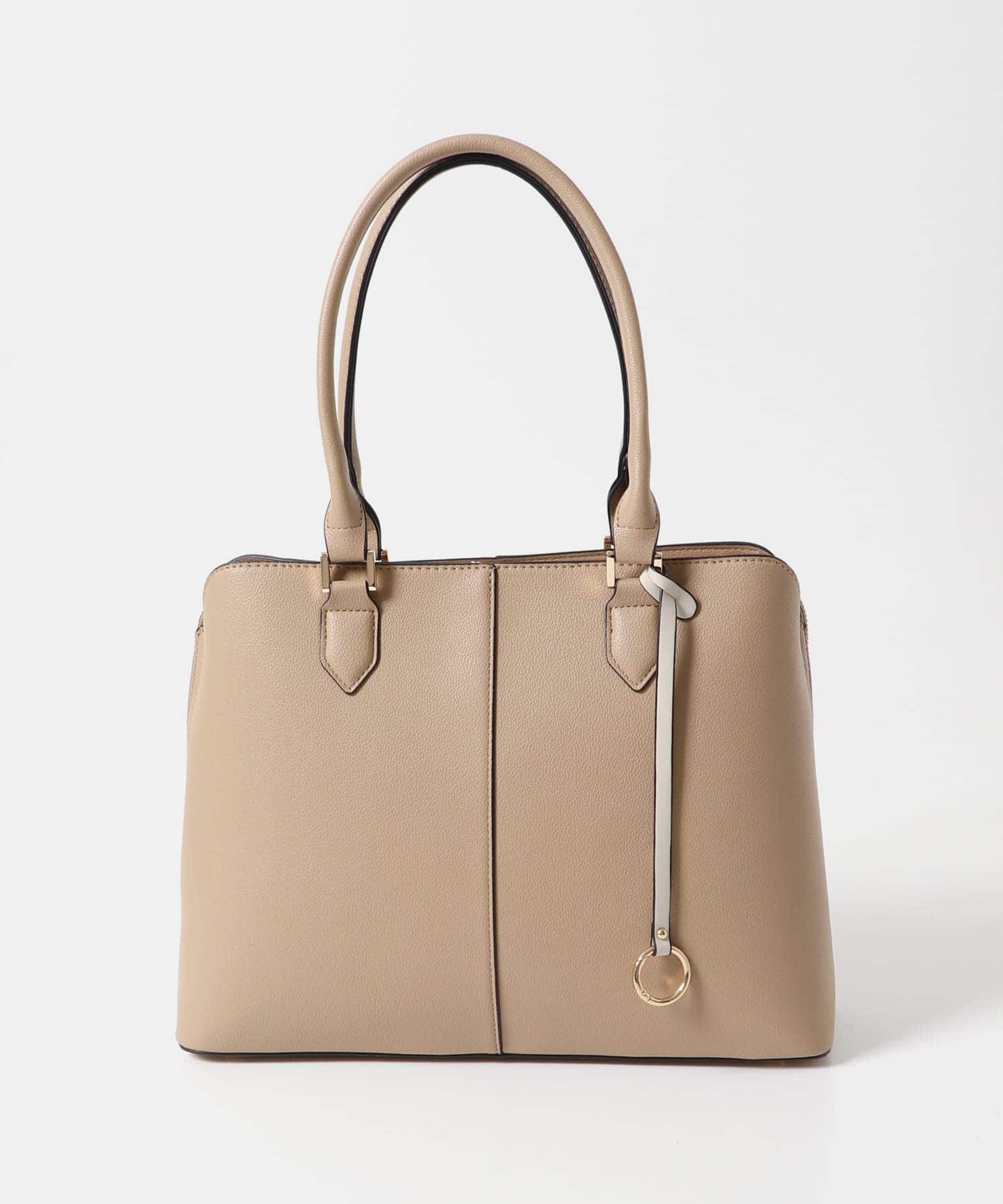センターステッチトートバッグ BEIGE one