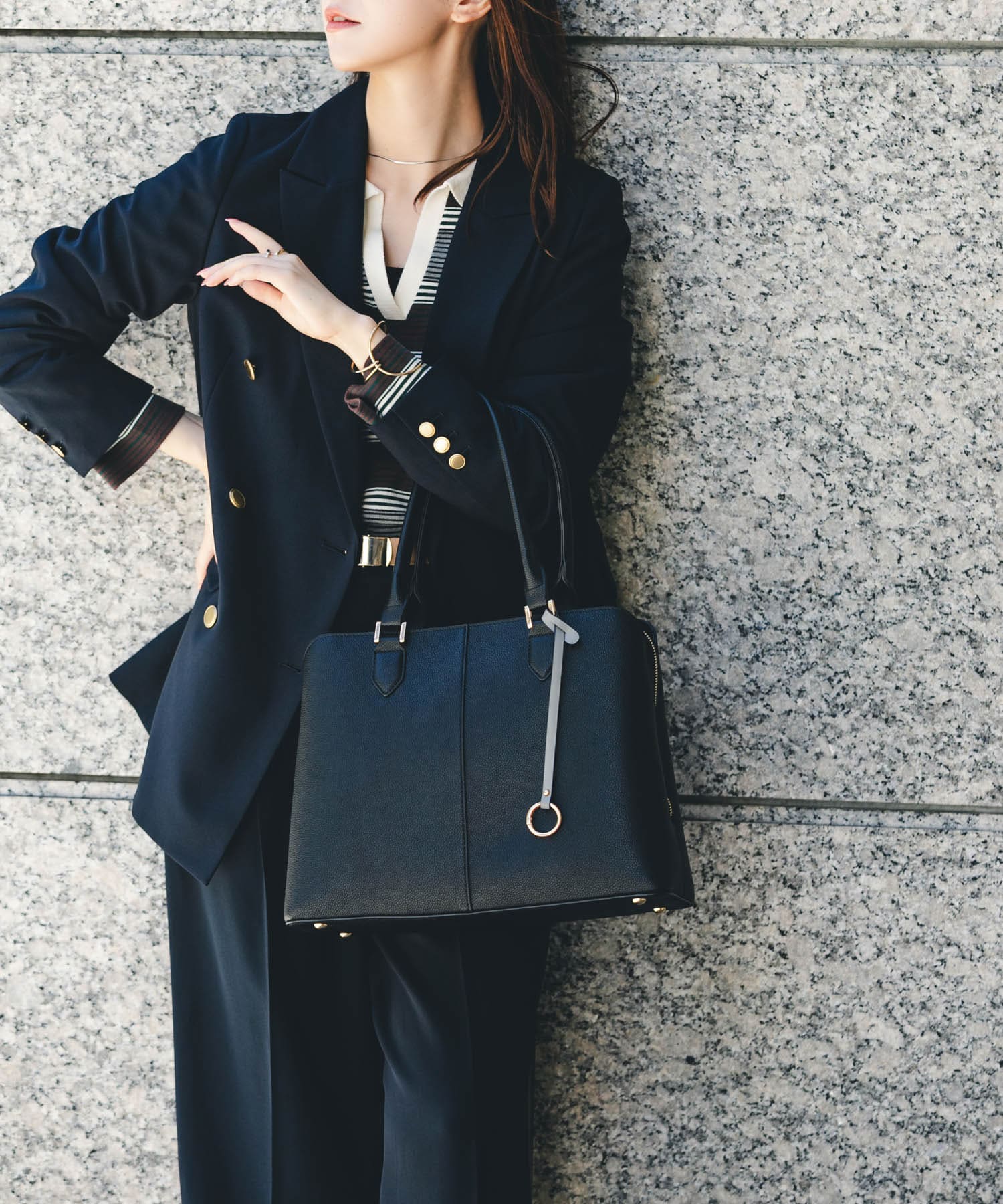 センターステッチトートバッグ