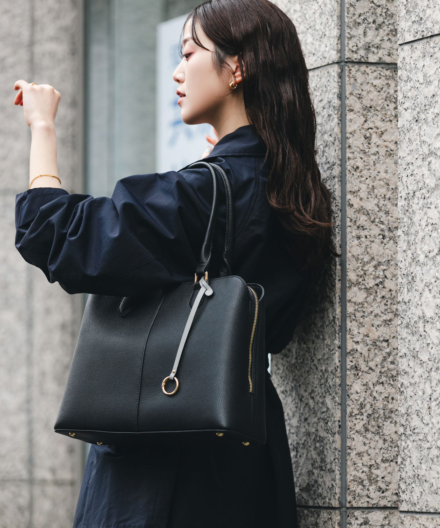 センターステッチトートバッグ