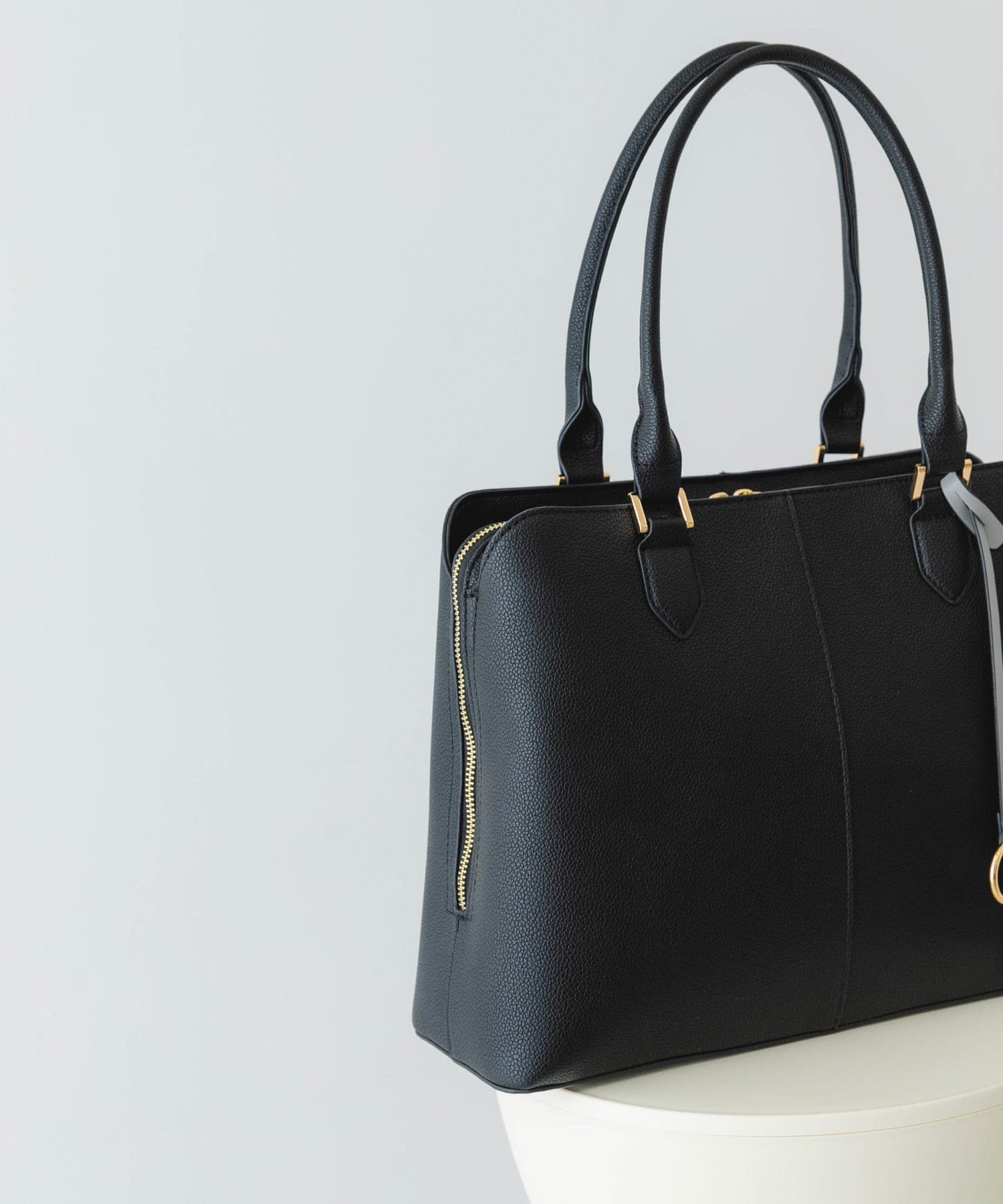 センターステッチトートバッグ BLACK one