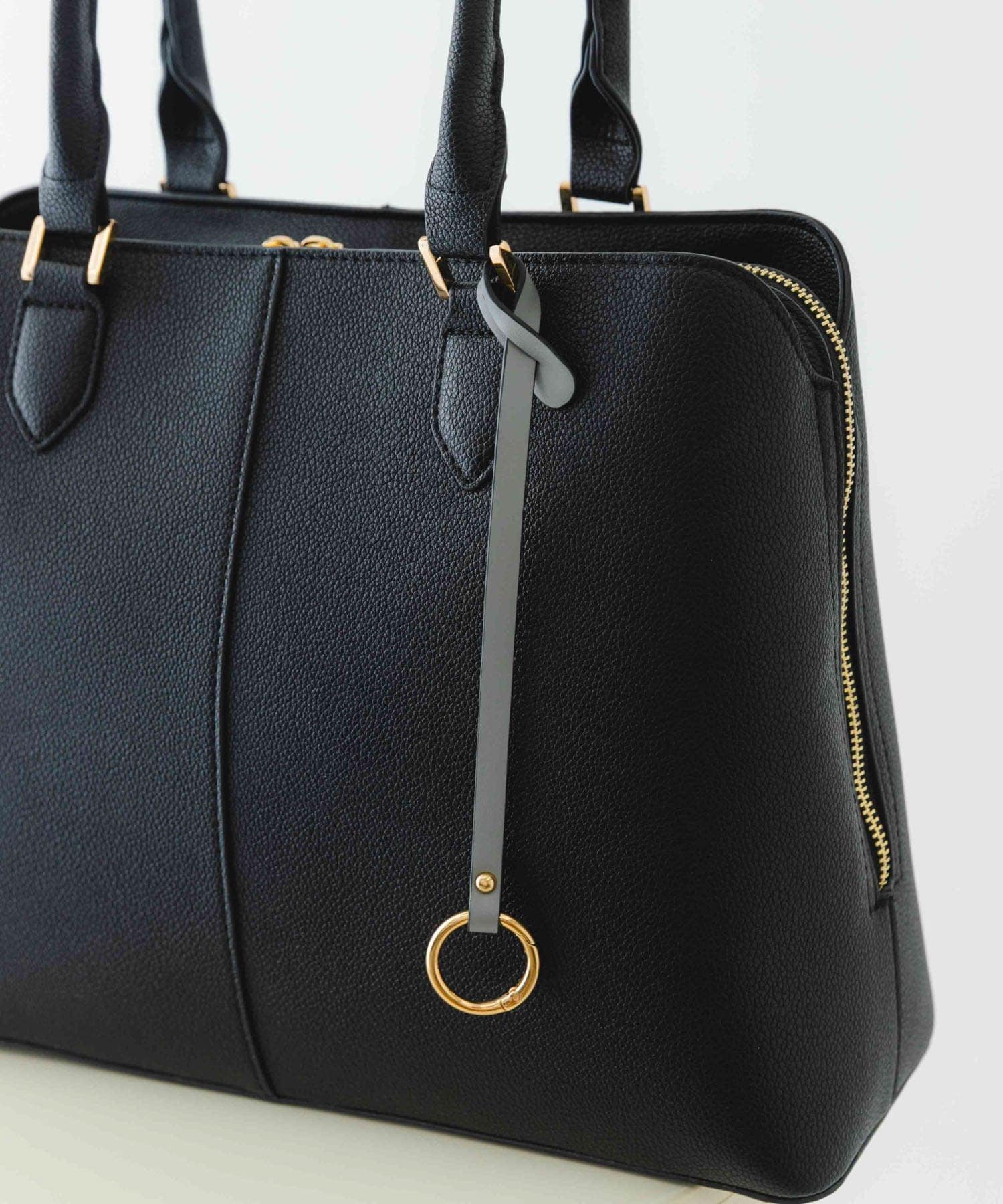センターステッチトートバッグ BLACK one