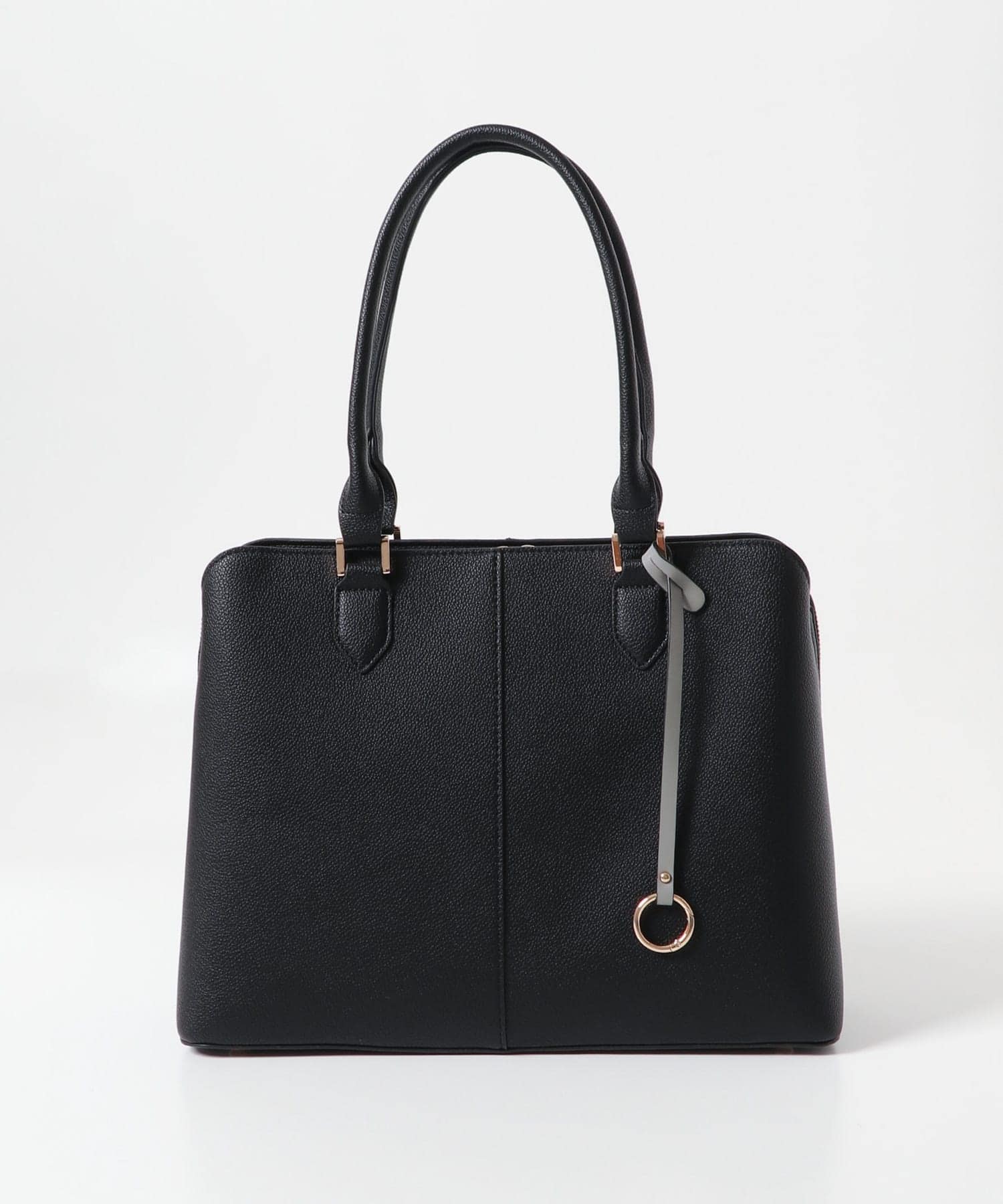 センターステッチトートバッグ BLACK one