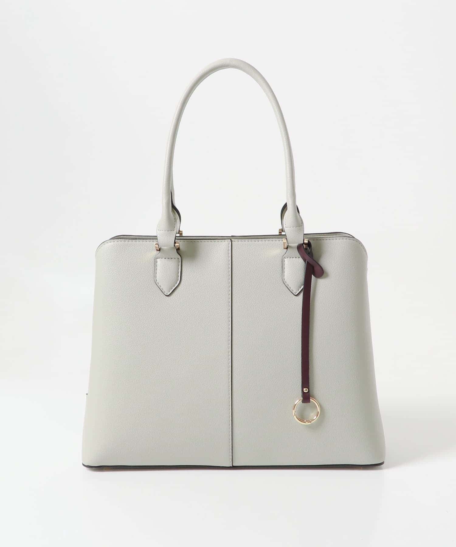 センターステッチトートバッグ LIGHT GRAY one