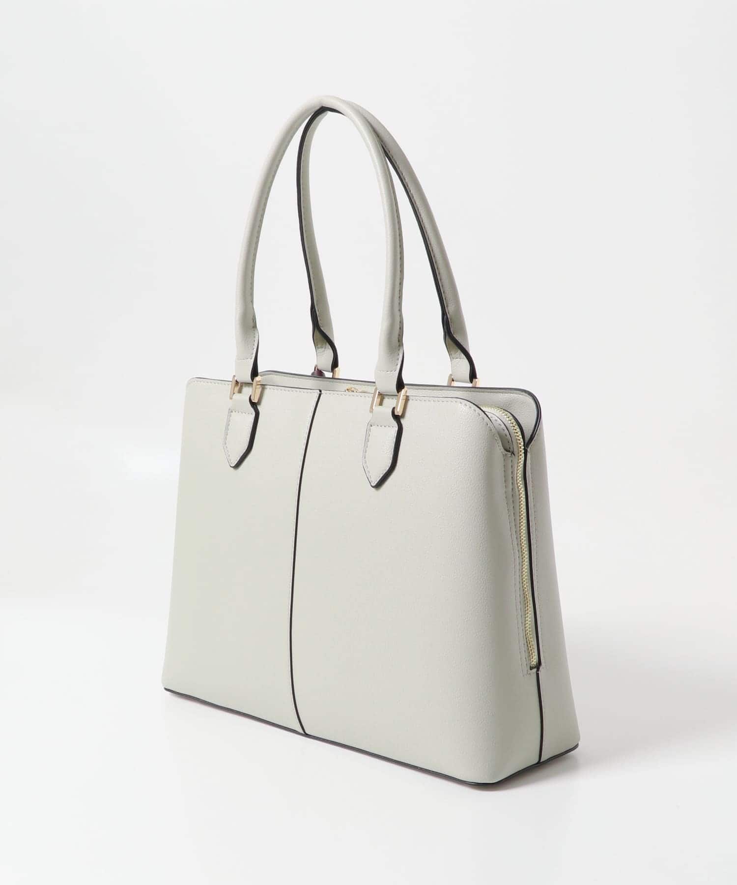 センターステッチトートバッグ LIGHT GRAY one