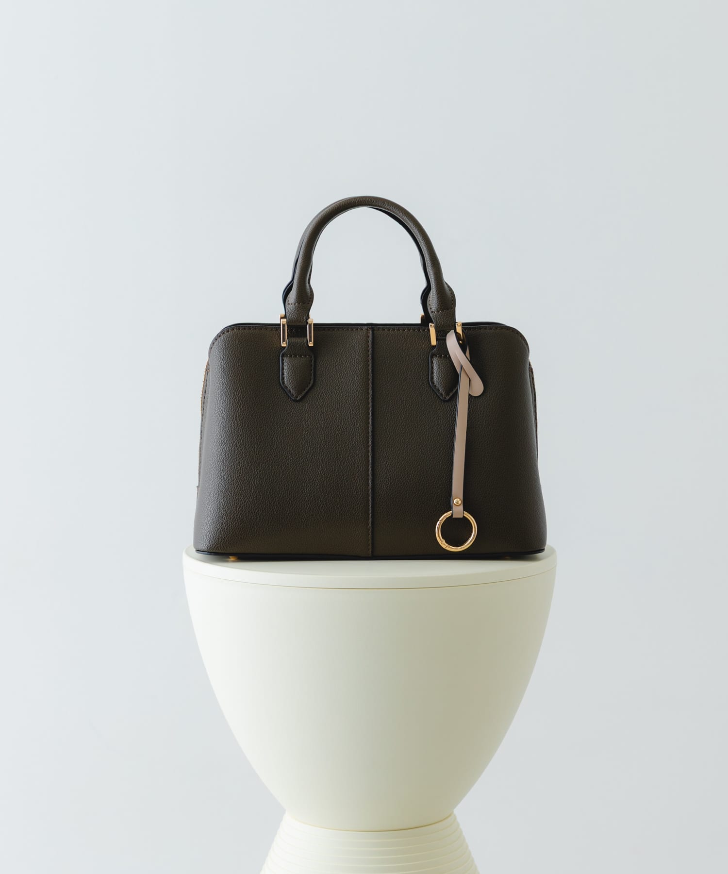 センターステッチハンドバッグ TAUPE one
