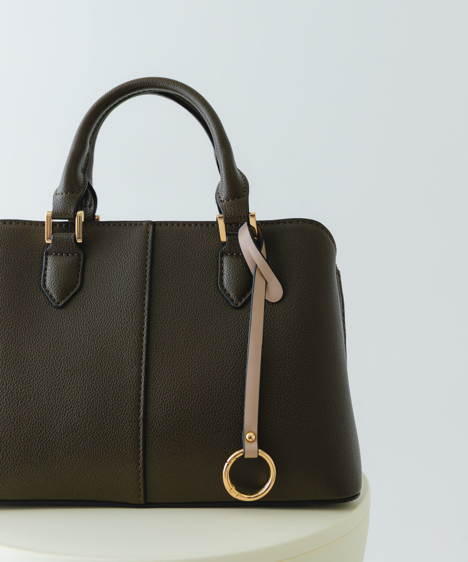 センターステッチハンドバッグ TAUPE one