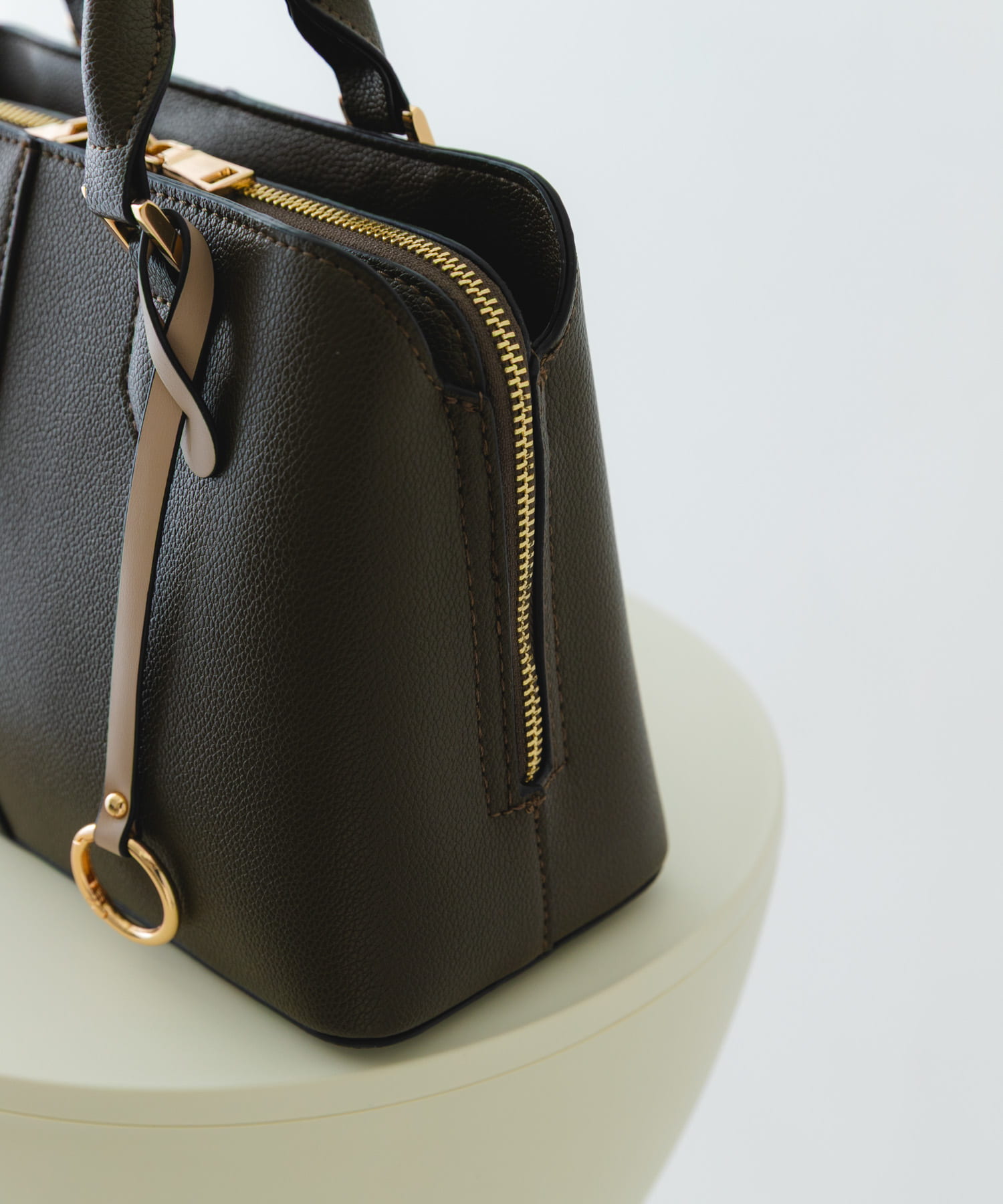 センターステッチハンドバッグ TAUPE one