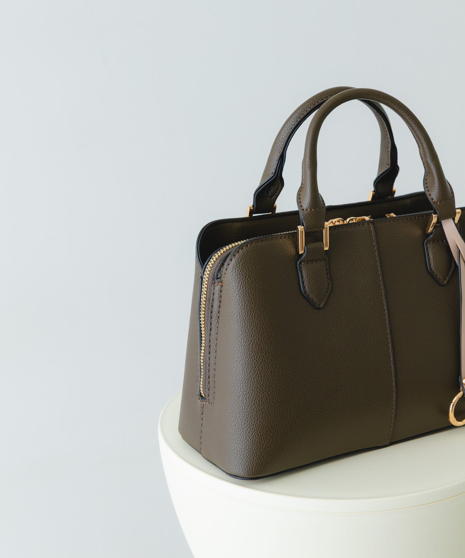 センターステッチハンドバッグ TAUPE one