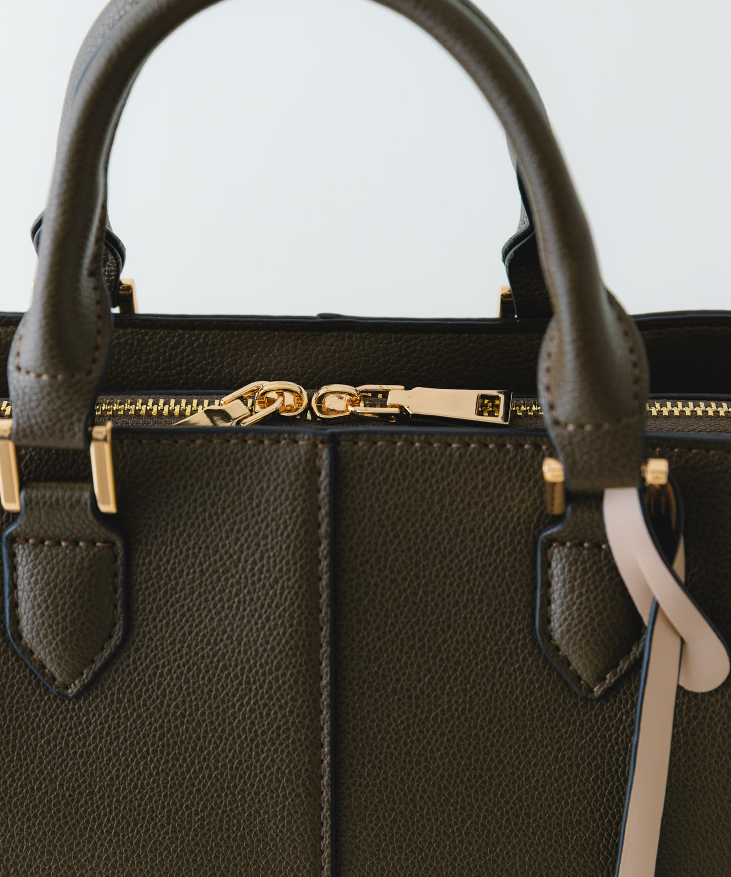 センターステッチハンドバッグ TAUPE one