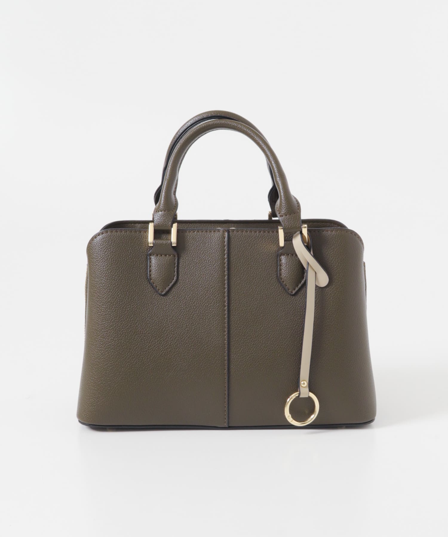 センターステッチハンドバッグ TAUPE one