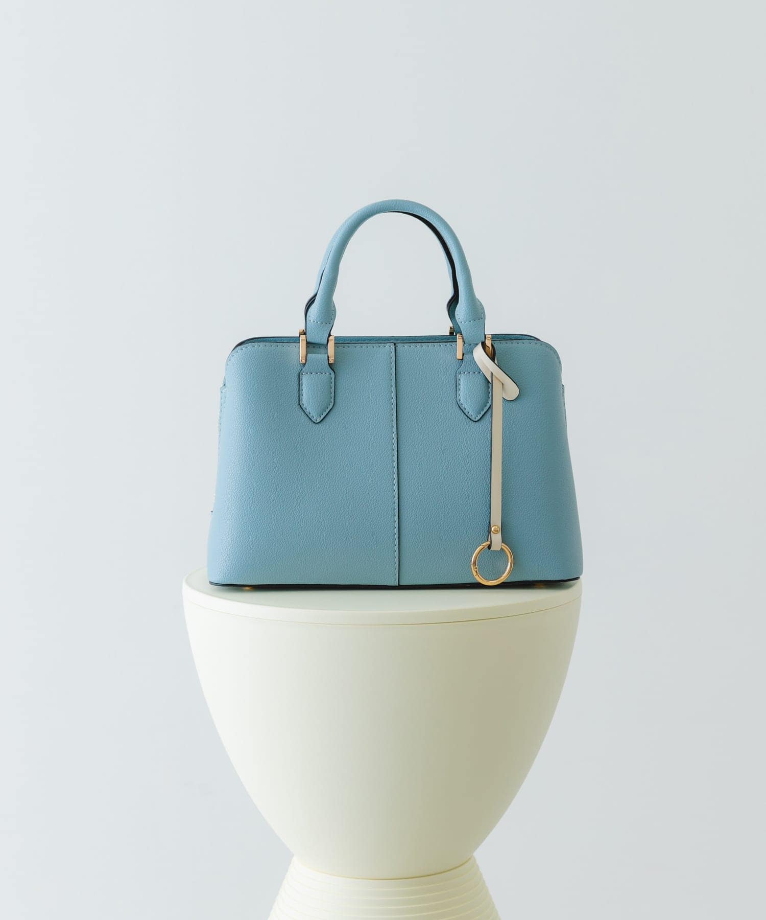 センターステッチハンドバッグ