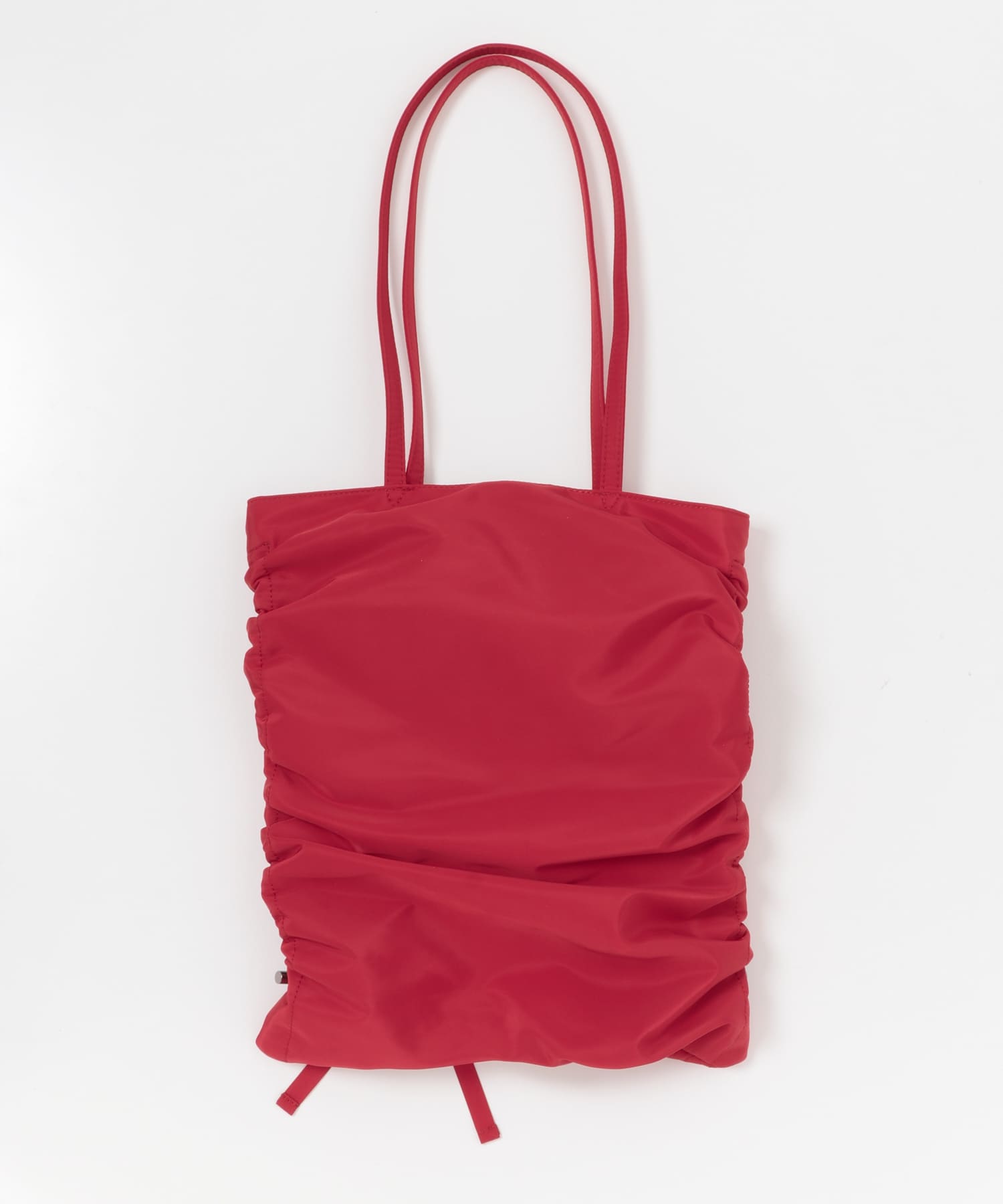 リボンギャザートートバッグ RED one