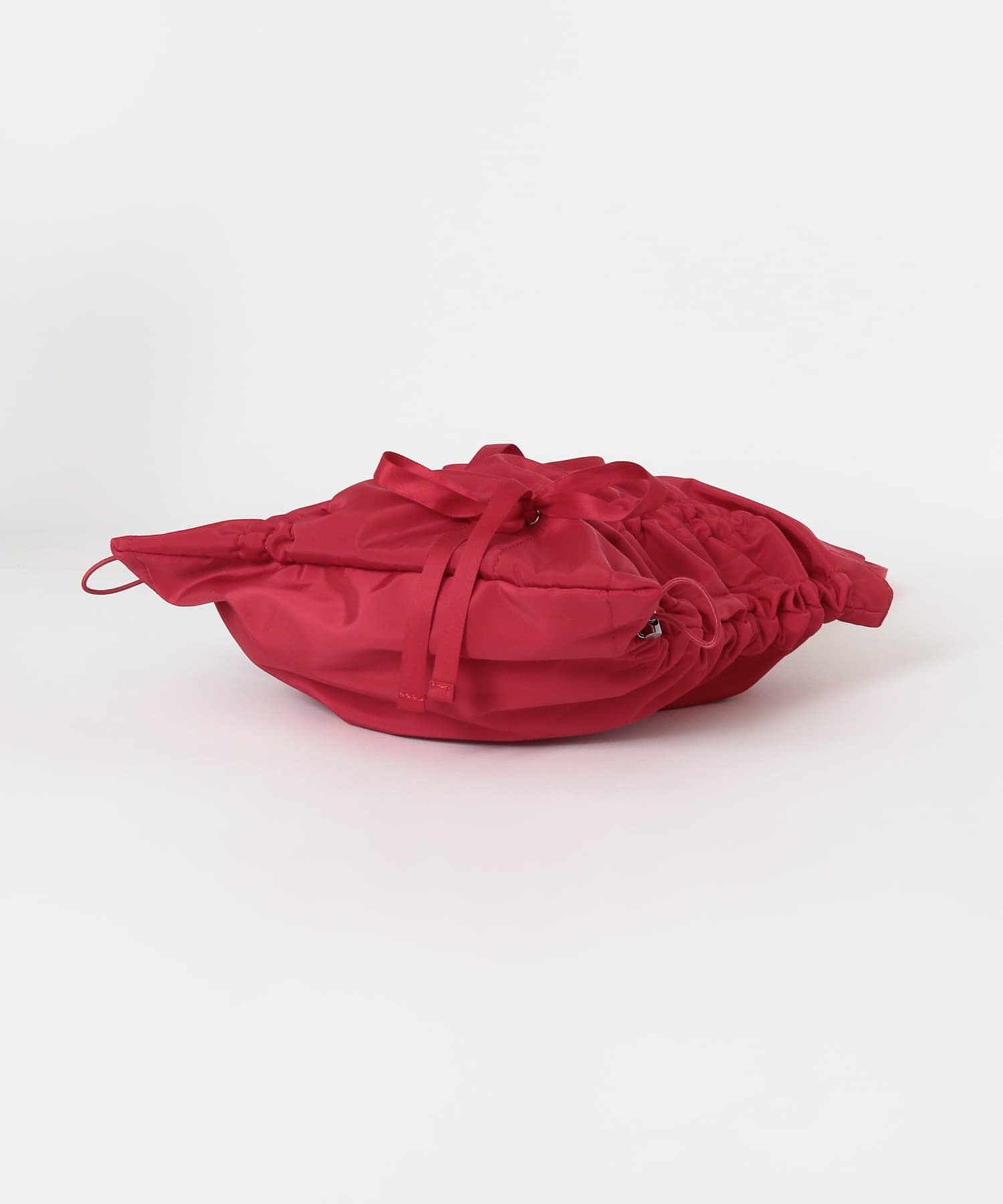 リボンギャザートートバッグ RED one
