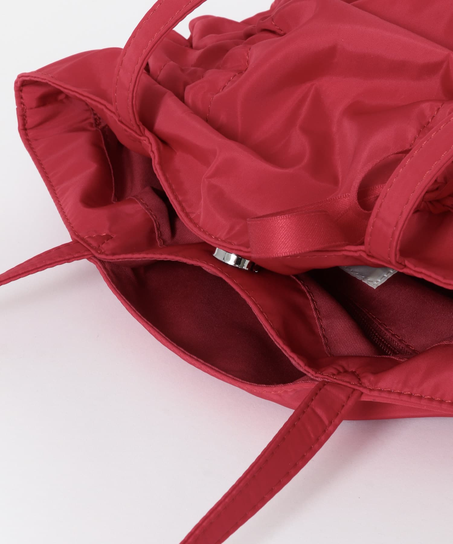 リボンギャザートートバッグ RED one